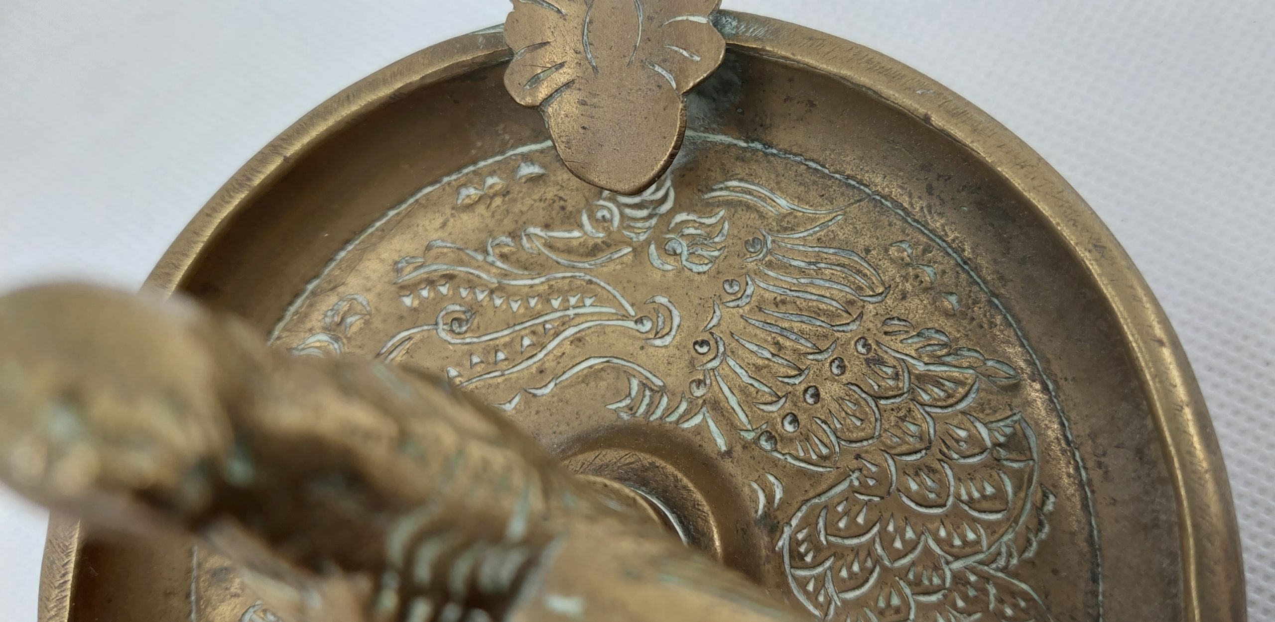 WW1 Trench Art Shell Case Ashtray With Cockerel - Image 6