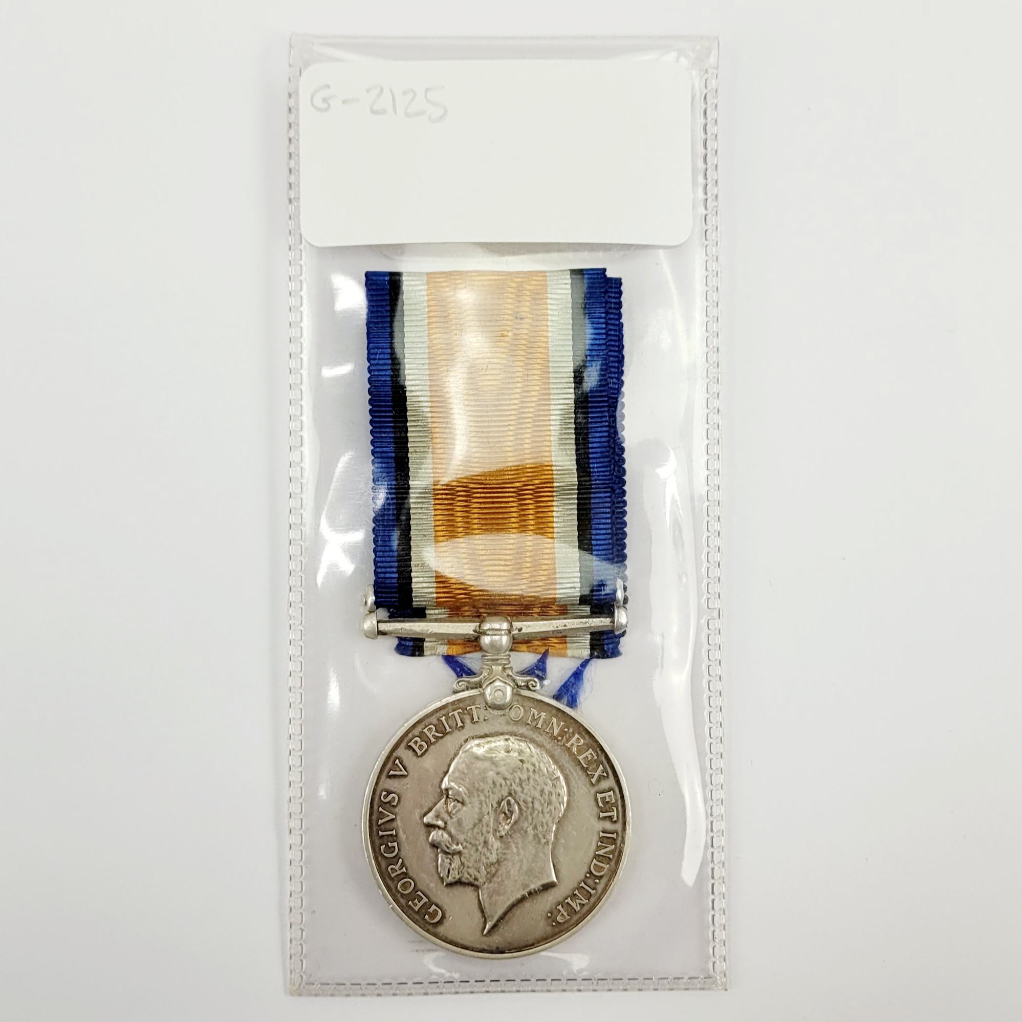 WW1 War Medal to G-2125 Private Sidney Johnson of the East Kent Regiment K.I.A. F&F*