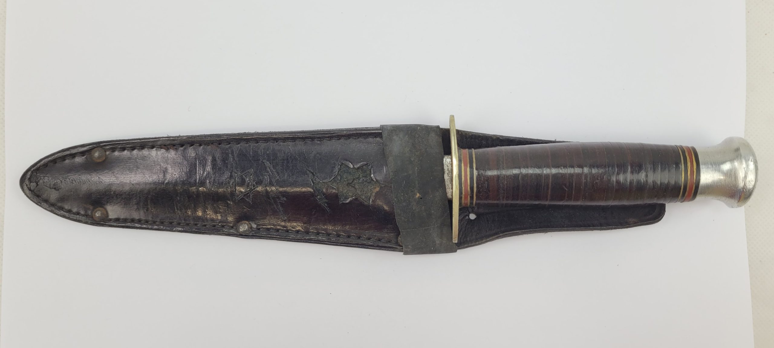 WW2 RAF Fairburn Sykes Type Fighting Stiletto Knife By William Rodgers With Scabbard With Star Of David