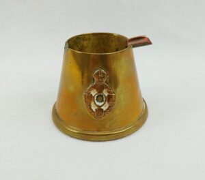 WW2 Trench Art Shell Nose Cone Ashtray With REME Badge