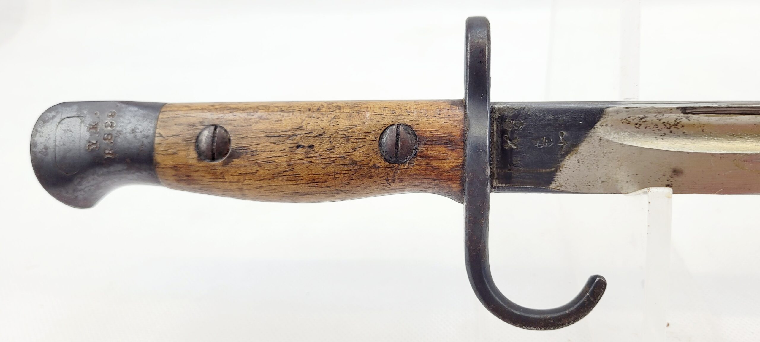 1907 Pattern Hooked Quillion Bayonet With Matching Numbers Of R829 To The Yorkshire Regiment With Scabbard And Rare Canvas Frog - Image 4