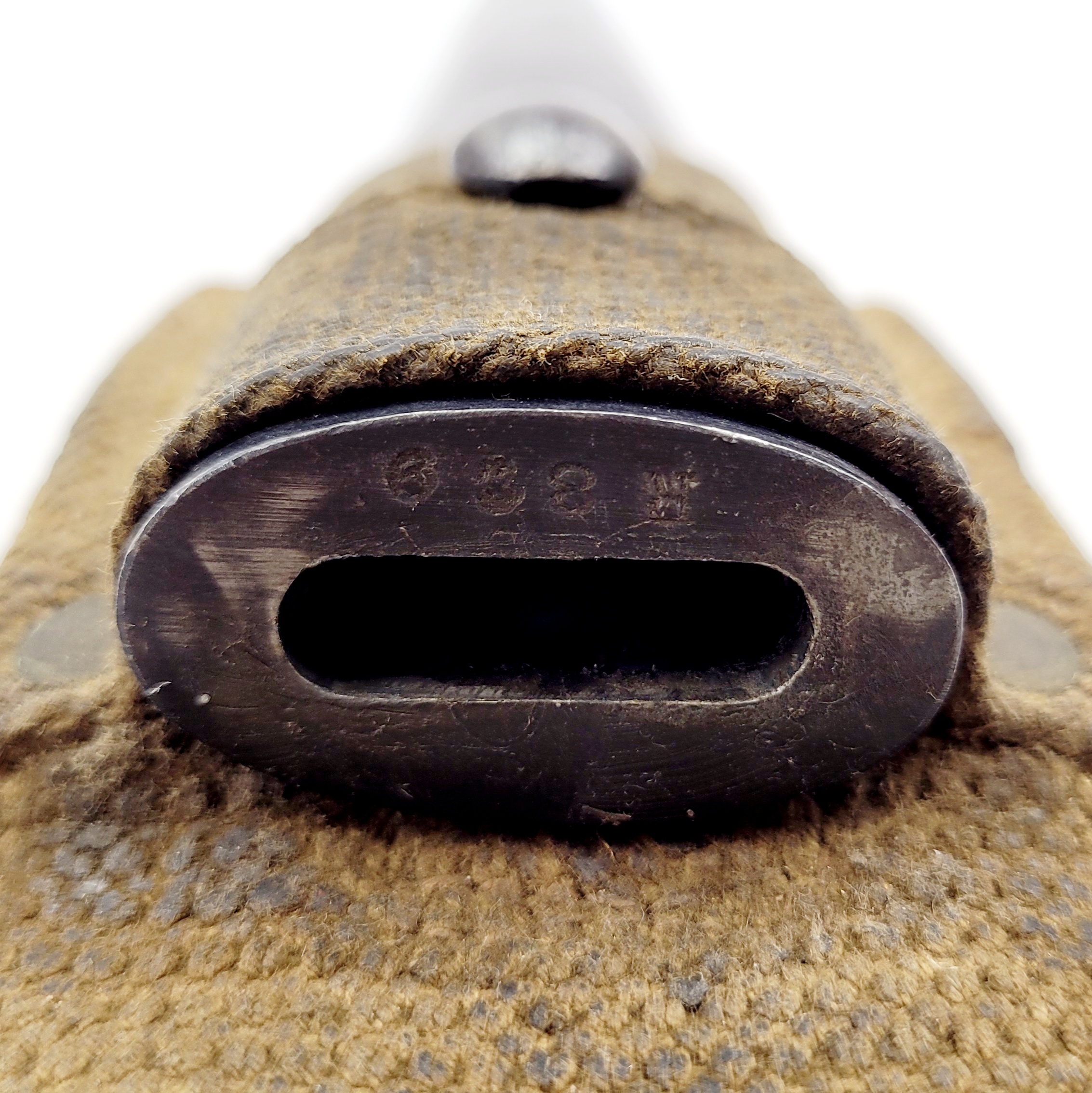 1907 Pattern Hooked Quillion Bayonet With Matching Numbers Of R829 To The Yorkshire Regiment With Scabbard And Rare Canvas Frog - Image 3