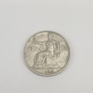 1922 Italian 1 Lira Silver Coin