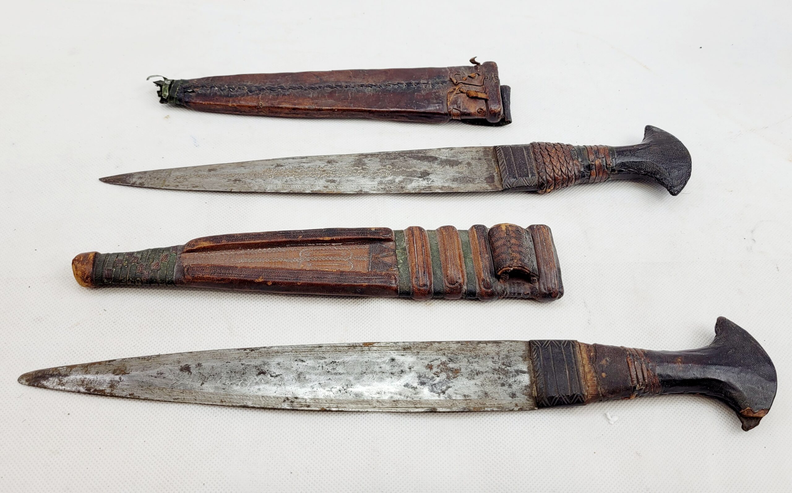 Circa 1900 Pair Of North African Tribal Daggers
