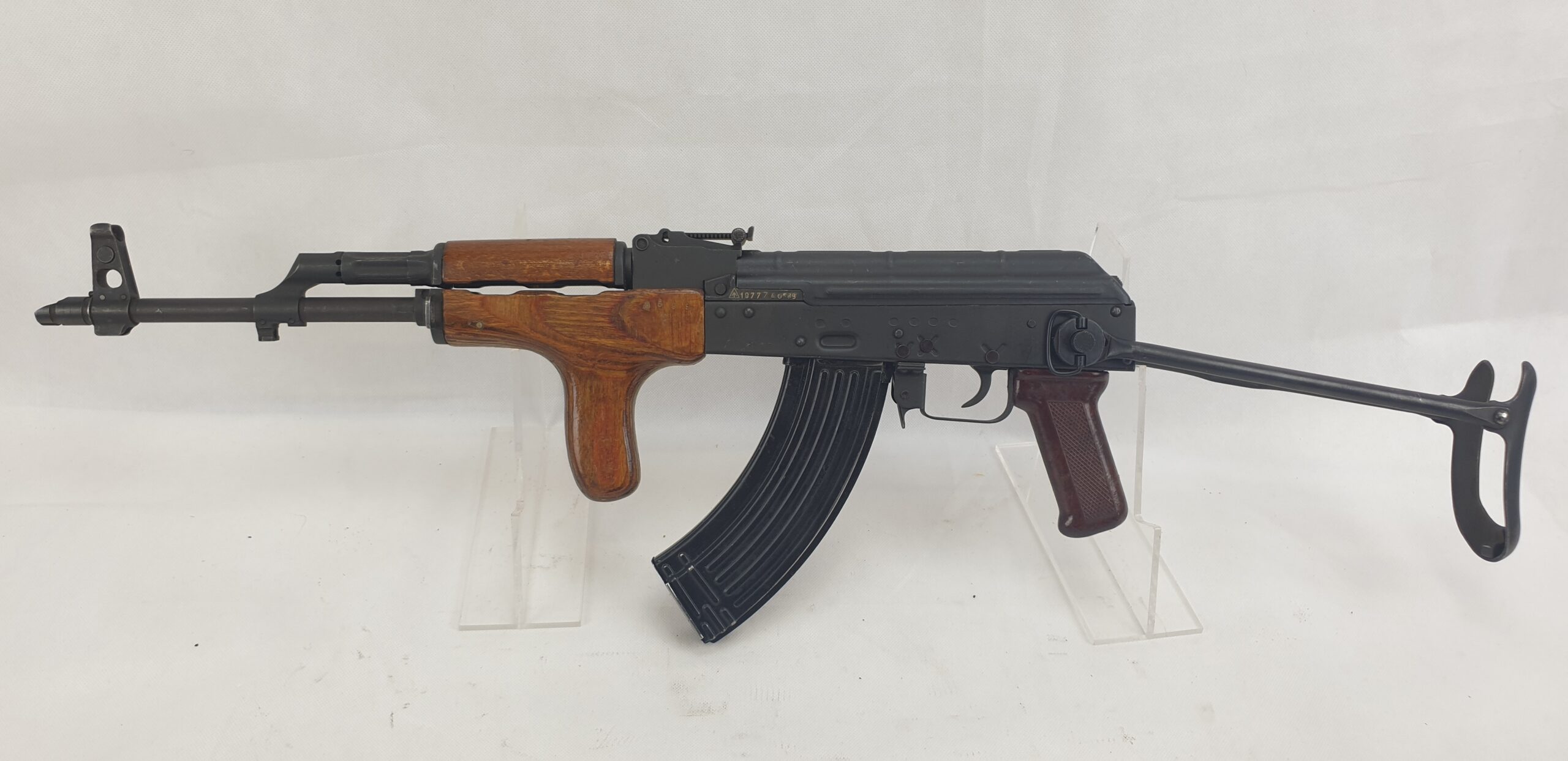 Cold War Era 1977 Dated Romanian PM Model 65 (Folding stock AK-47) Assault Rifle SN A0589. - Image 10