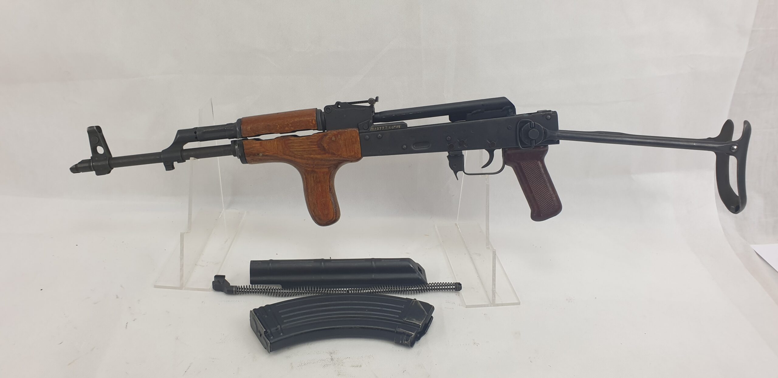 Cold War Era 1977 Dated Romanian PM Model 65 (Folding stock AK-47) Assault Rifle SN A0589. - Image 12