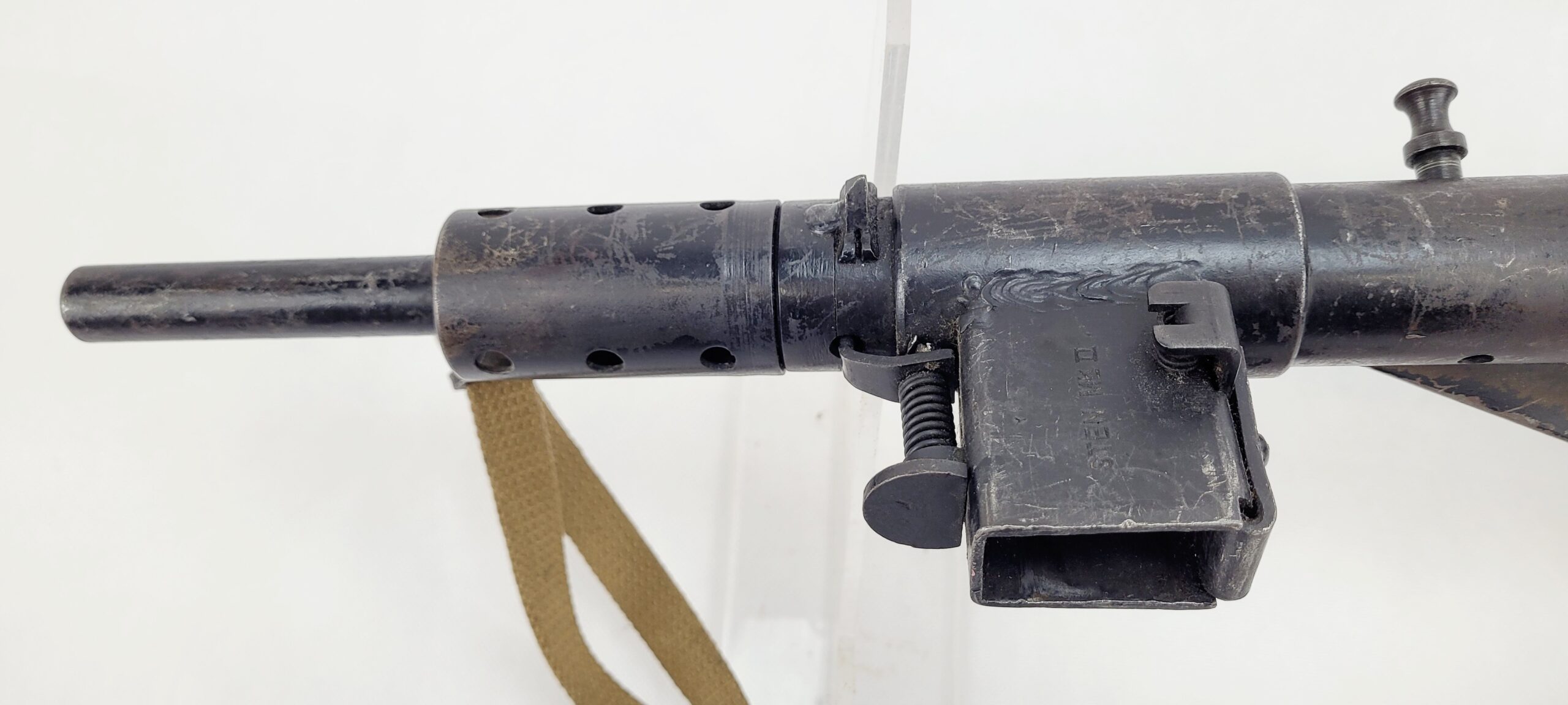 Fully Strippable WW2 British STEN MK2 SMG, Sling & Spare Magazine - Image 23