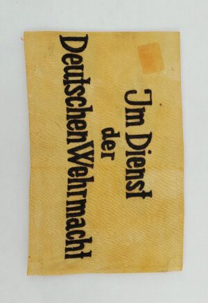 German WW2 Im Dienst Der Deutschen Wehrmacht Armband