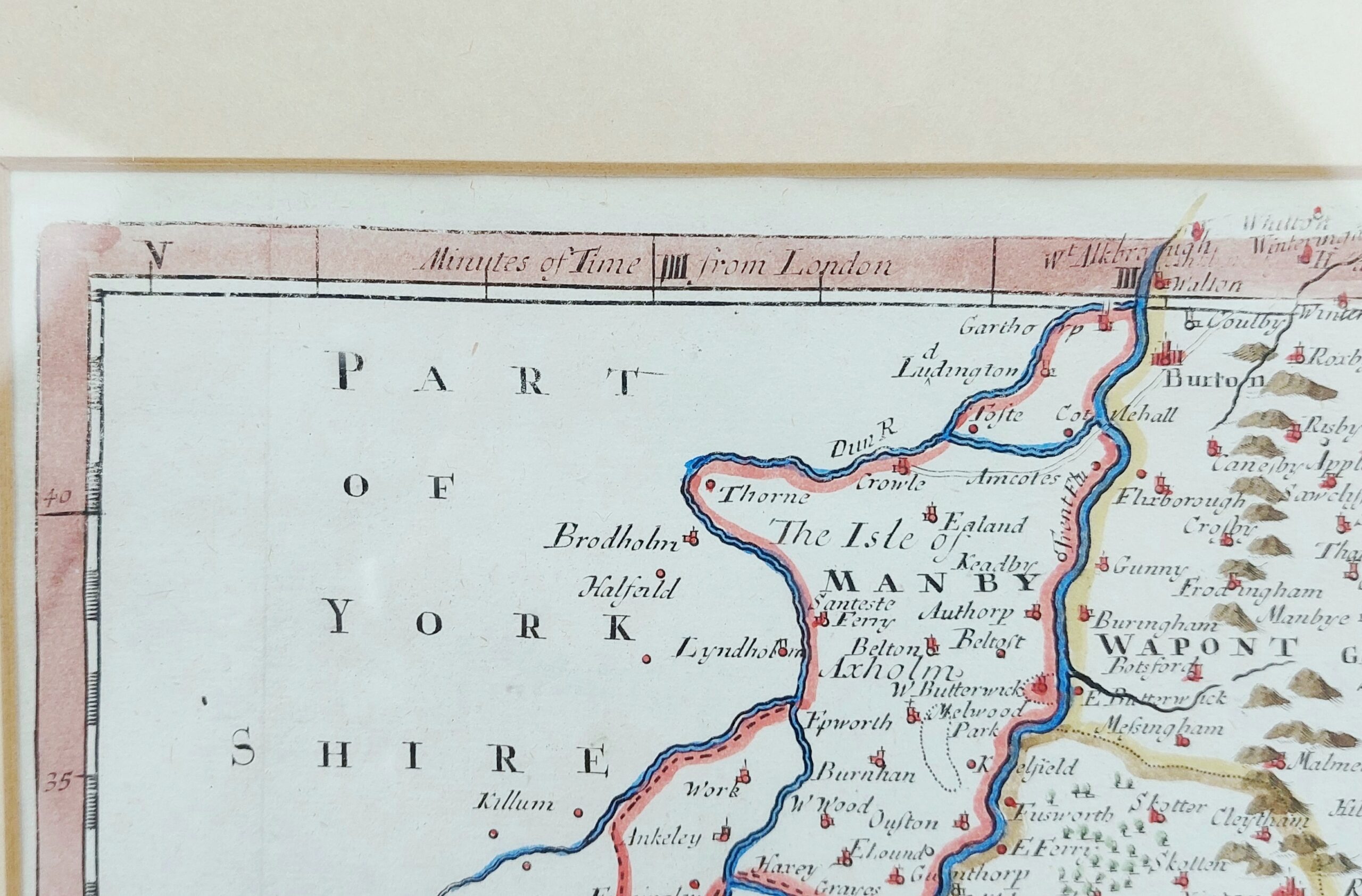 Hand Coloured Antique 1695 Map Of Lincolnshire By Robert Morden From Camdens Britannia* - Image 5