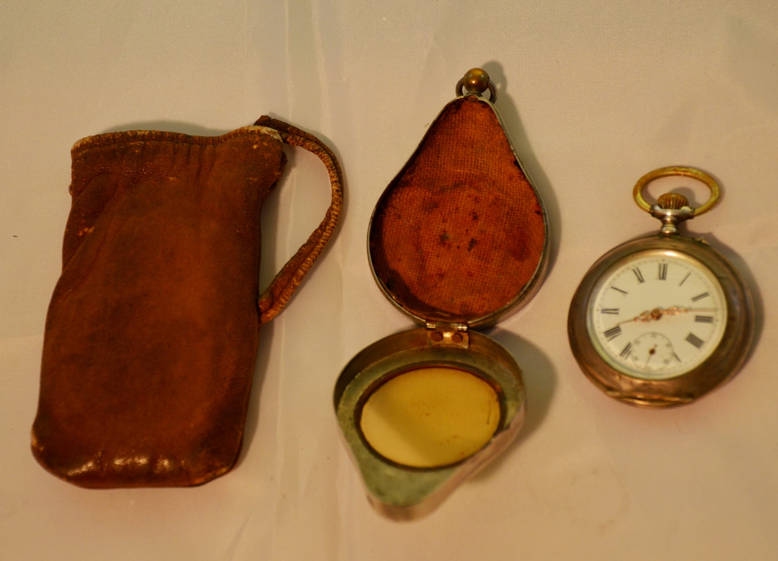 WW1 Pocket Watch In Commemorative Case With Original Pouch