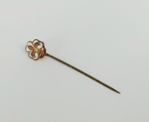 Fleur De Lis & Shamrock Enamel Tie Pin