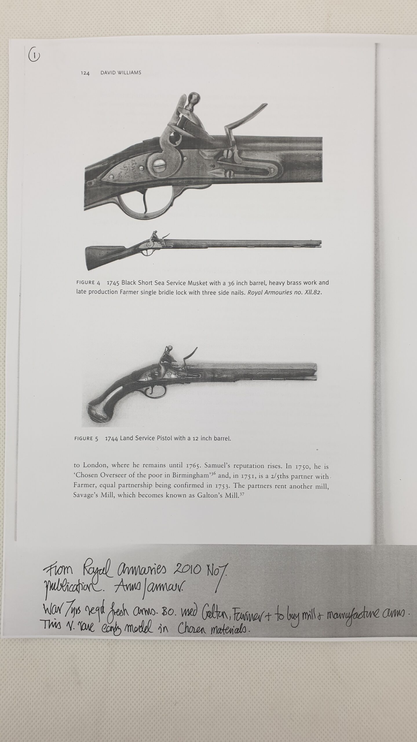 Rare Brass Version 1744 Land Dragoon Flintlock Pistol By Farmer With Holster - Image 3