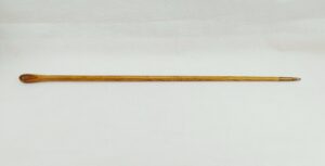 WW1 Officers Hardwood Swagger Stick With Bullet Tip