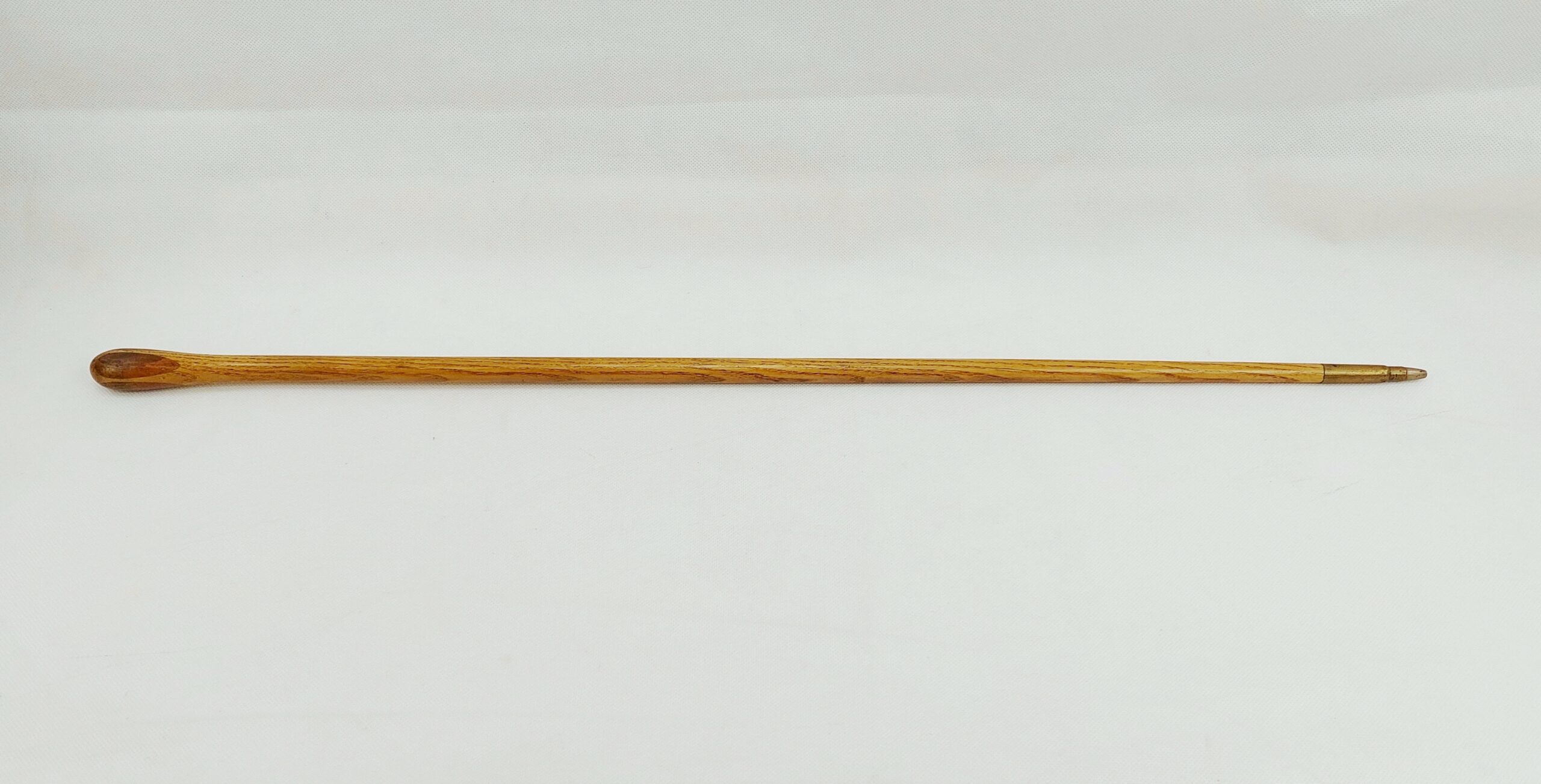 WW1 Officers Hardwood Swagger Stick With Bullet Tip