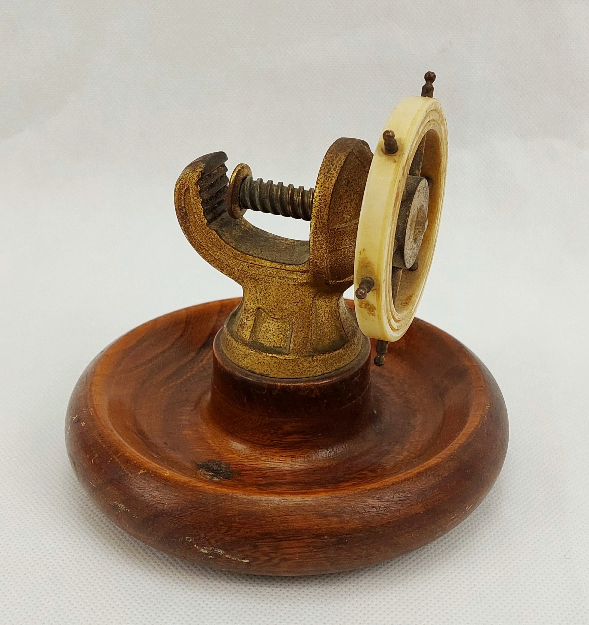 Wooden Treen And Bakelite Ships Wheel Nutcacker* - Image 2