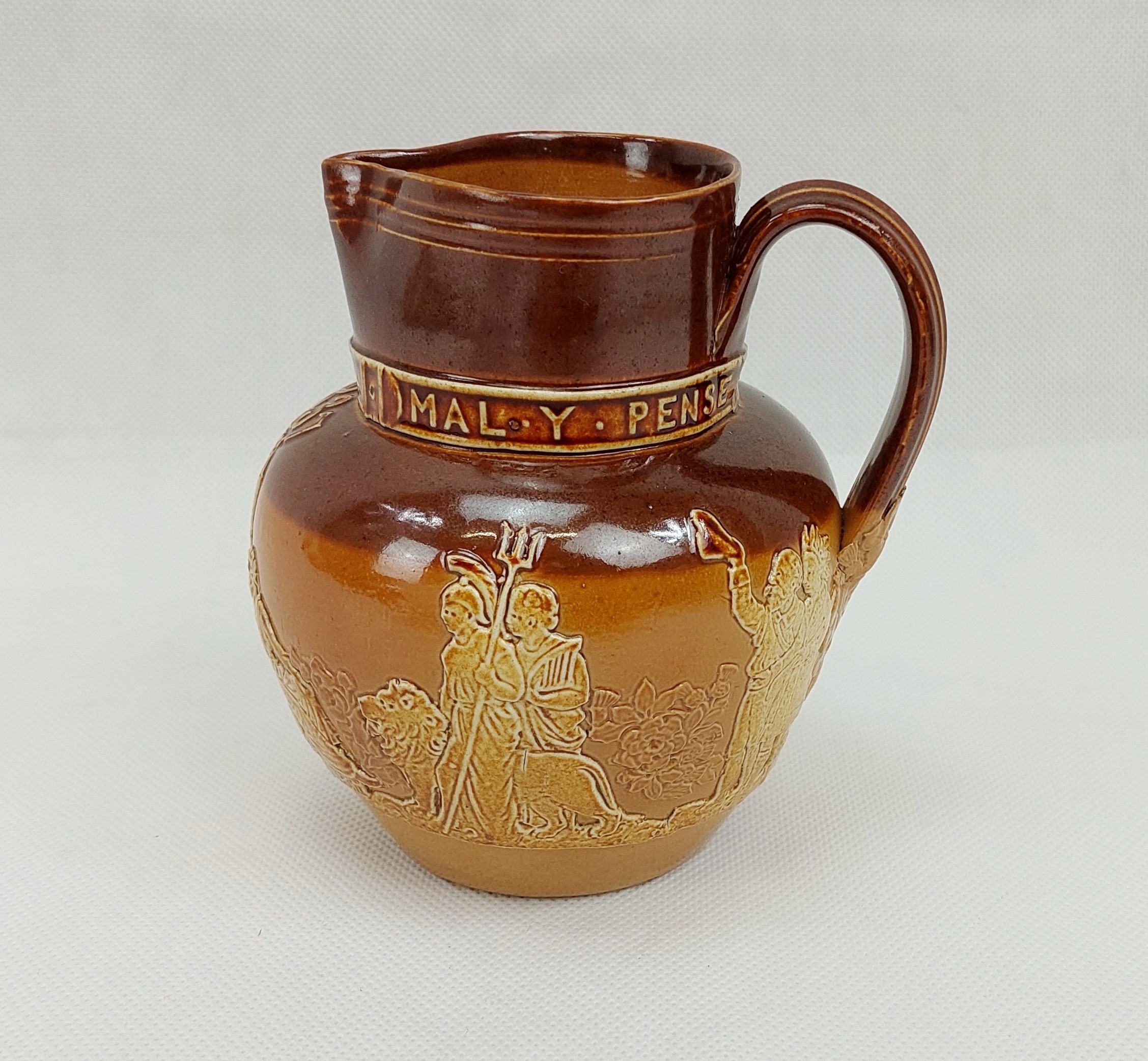 1887 Queen Victoria Golden Jubilee Royal Doulton Salt Glazed Jug - Image 9