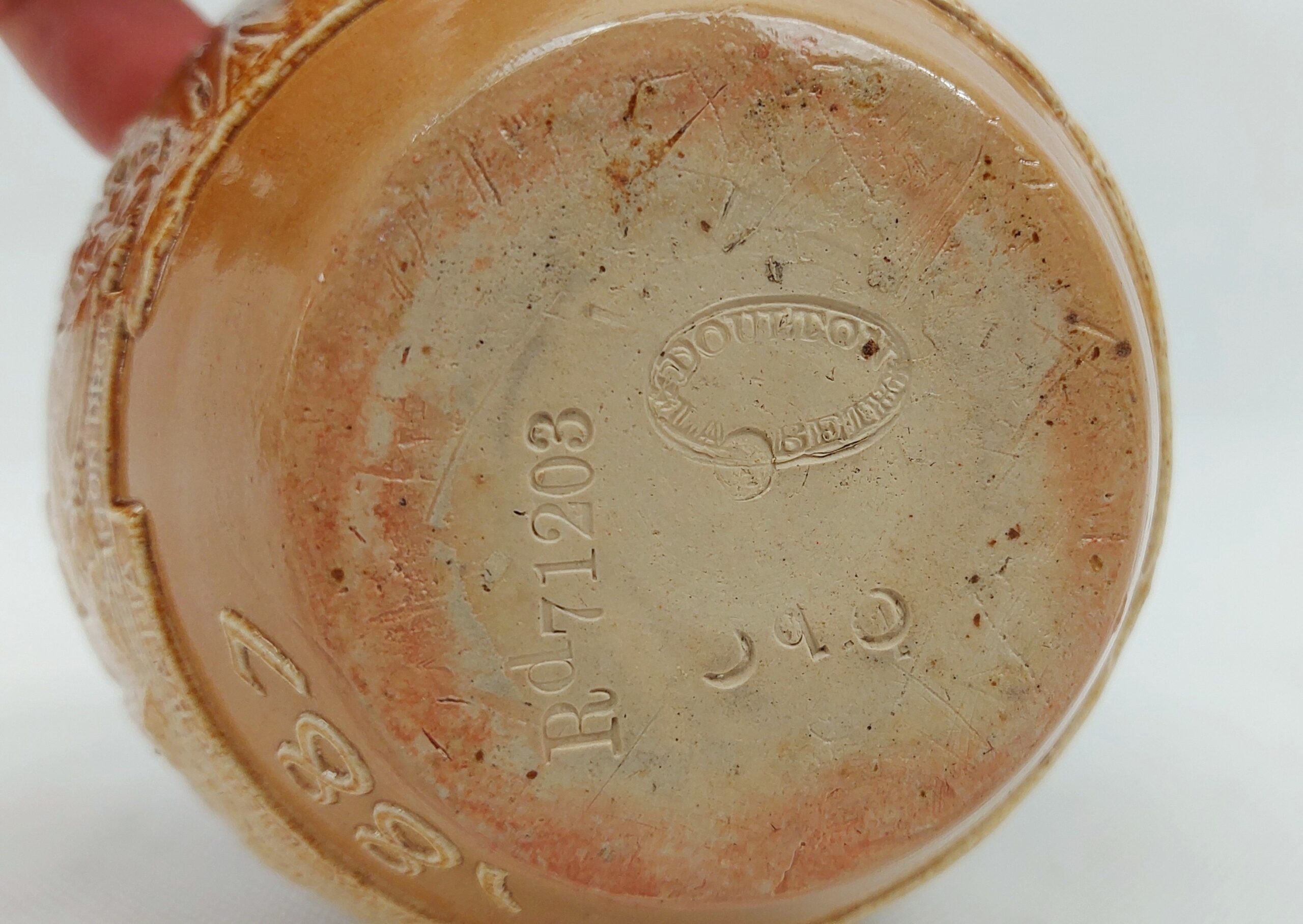 1887 Queen Victoria Golden Jubilee Royal Doulton Salt Glazed Jug - Image 11