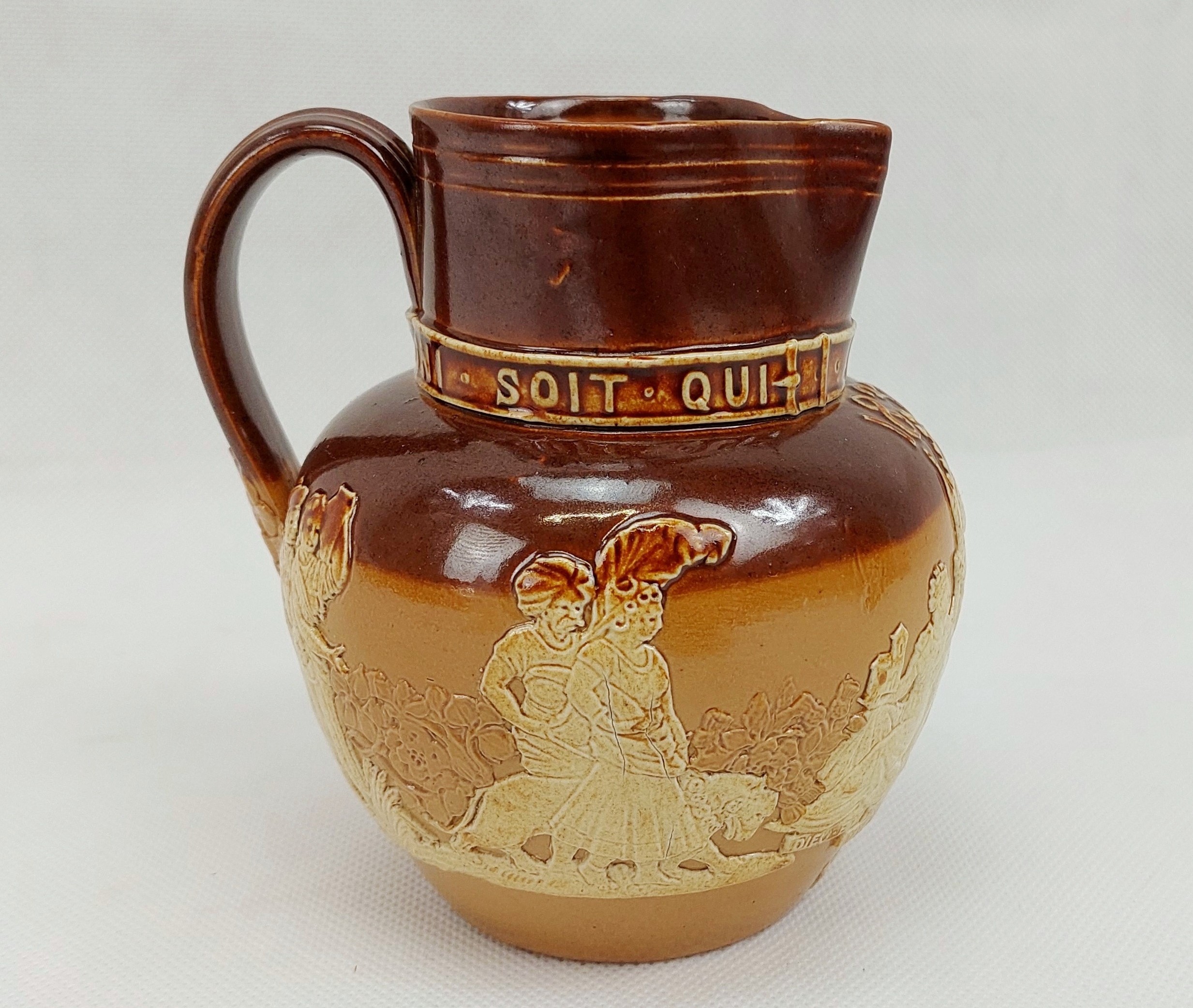 1887 Queen Victoria Golden Jubilee Royal Doulton Salt Glazed Jug - Image 2