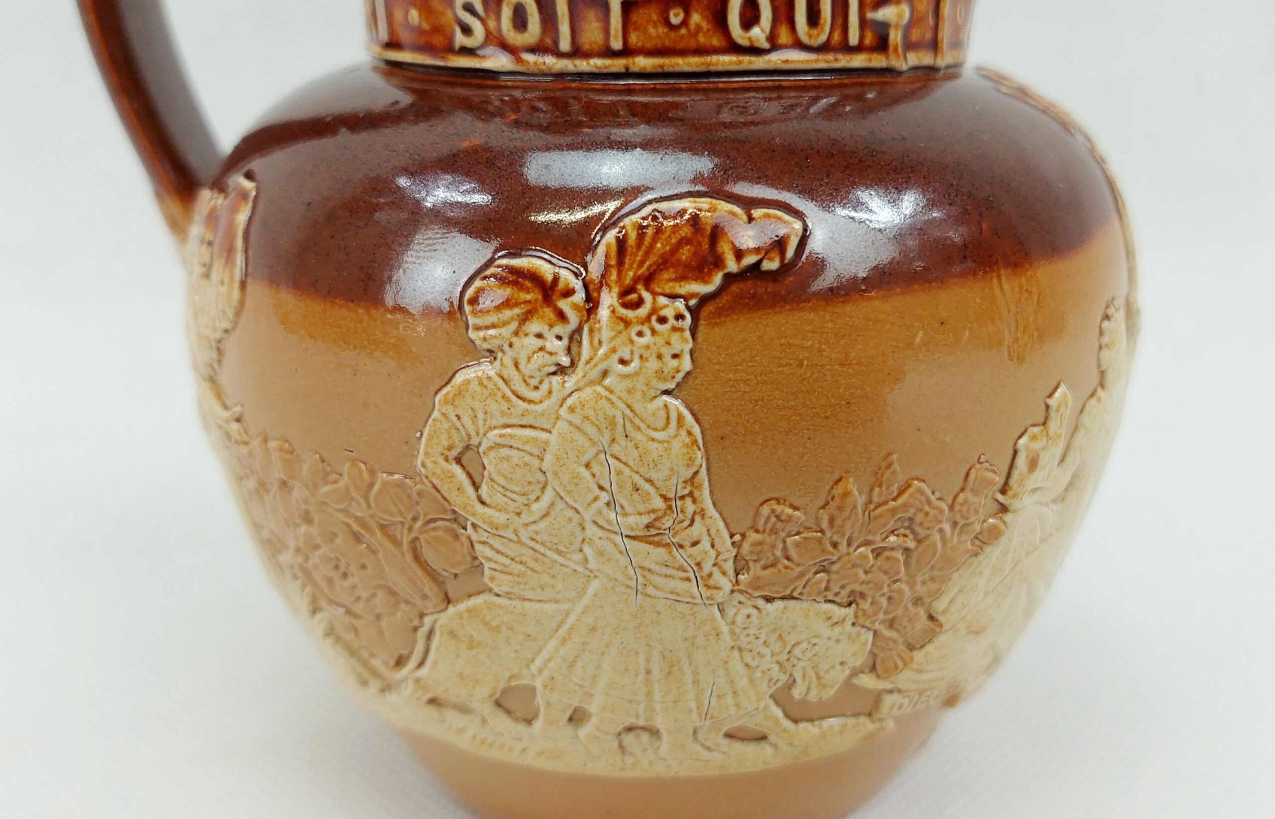 1887 Queen Victoria Golden Jubilee Royal Doulton Salt Glazed Jug - Image 7