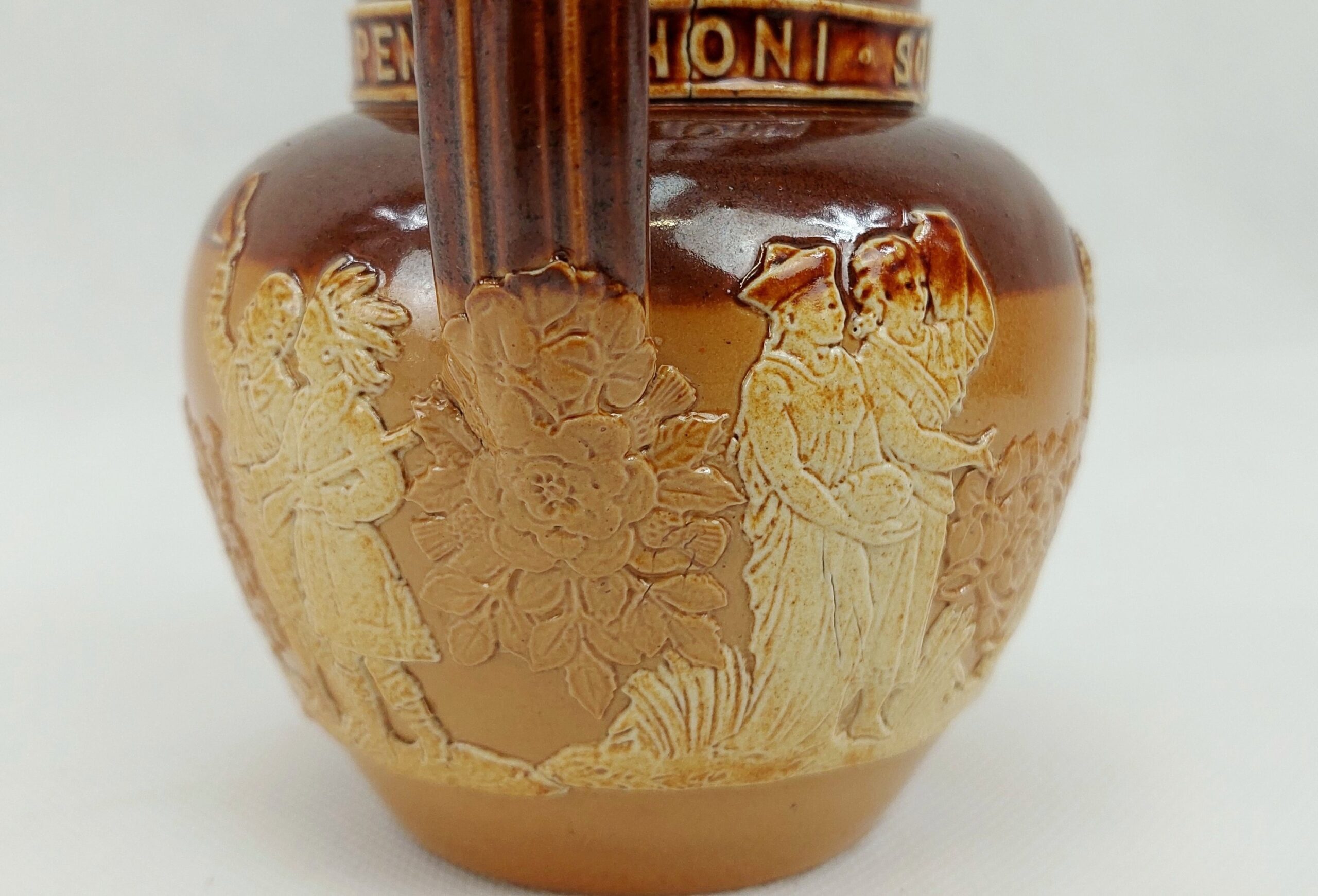 1887 Queen Victoria Golden Jubilee Royal Doulton Salt Glazed Jug - Image 4