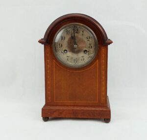 1919 Dated Oak Bracket Clock By Junghans*