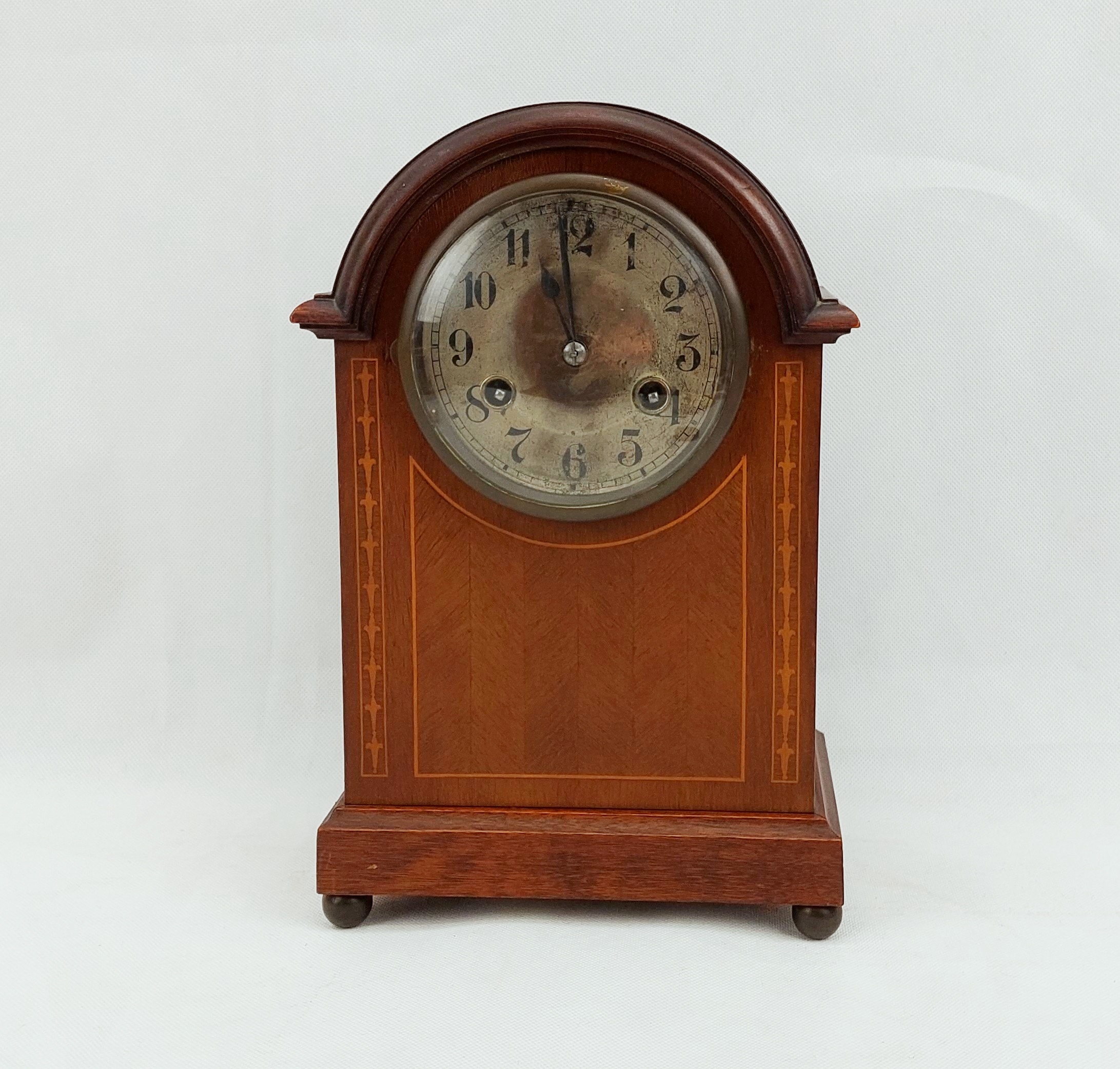 1919 Dated Oak Bracket Clock By Junghans*