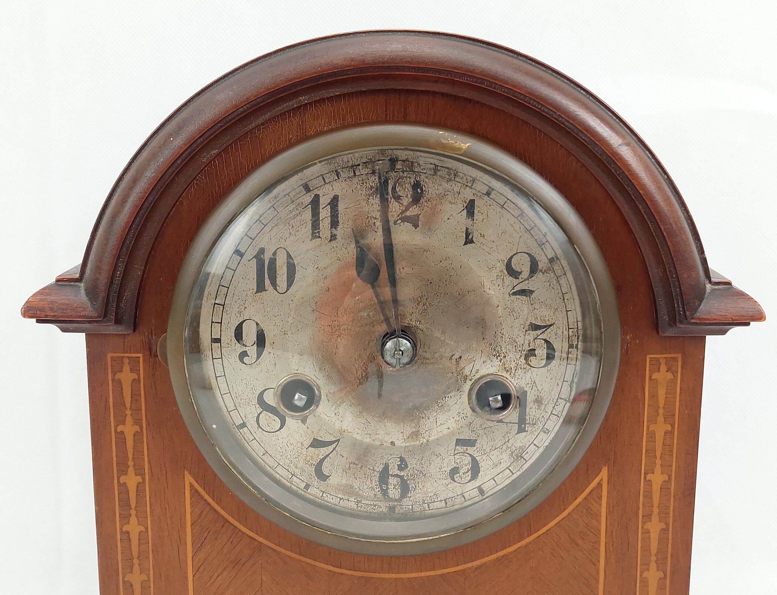 1919 Dated Oak Bracket Clock By Junghans* - Image 11