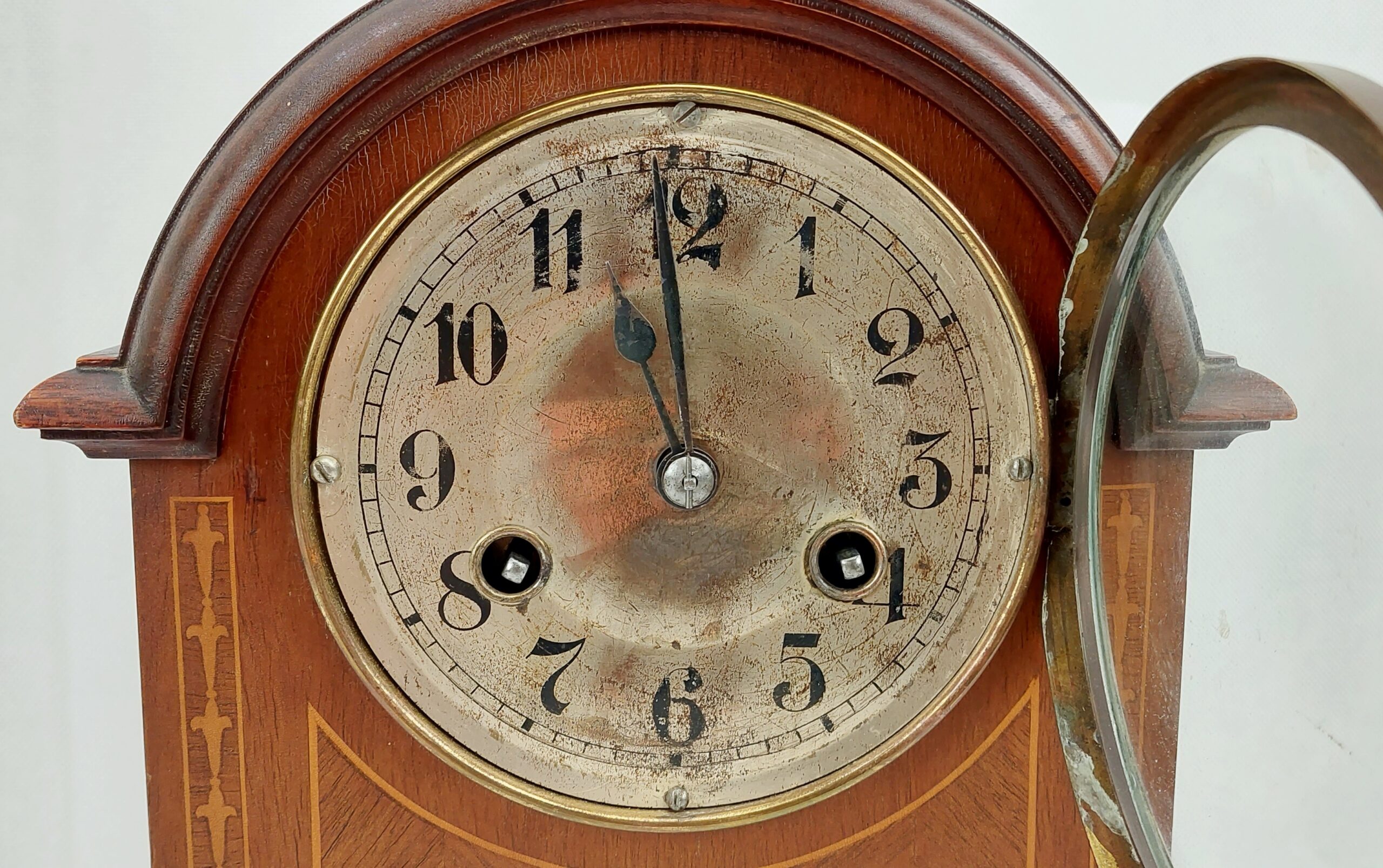 1919 Dated Oak Bracket Clock By Junghans* - Image 10