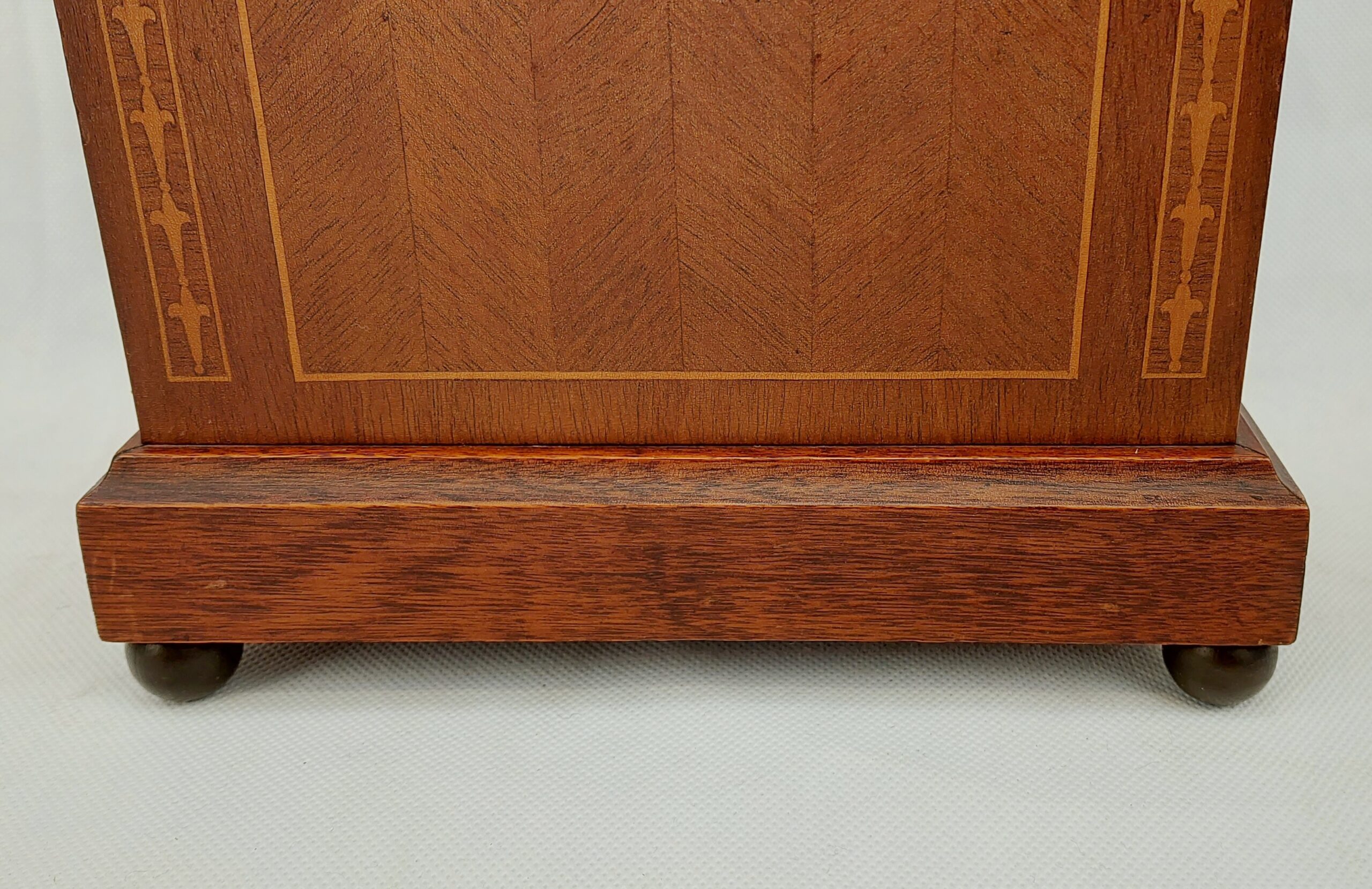 1919 Dated Oak Bracket Clock By Junghans* - Image 8