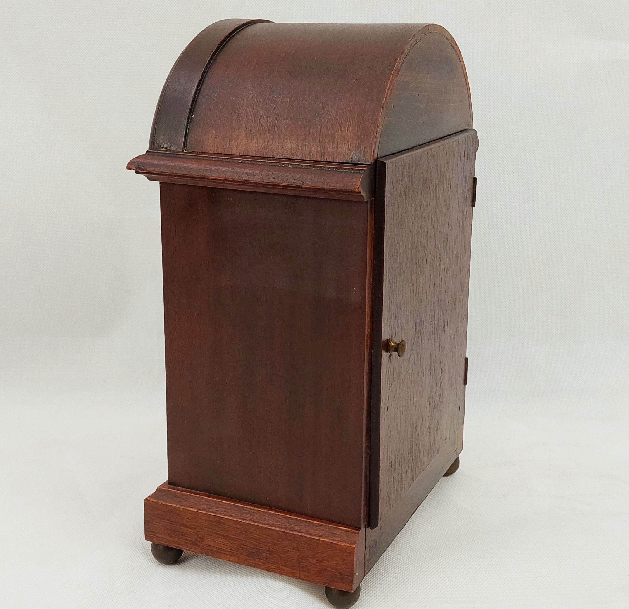 1919 Dated Oak Bracket Clock By Junghans* - Image 7