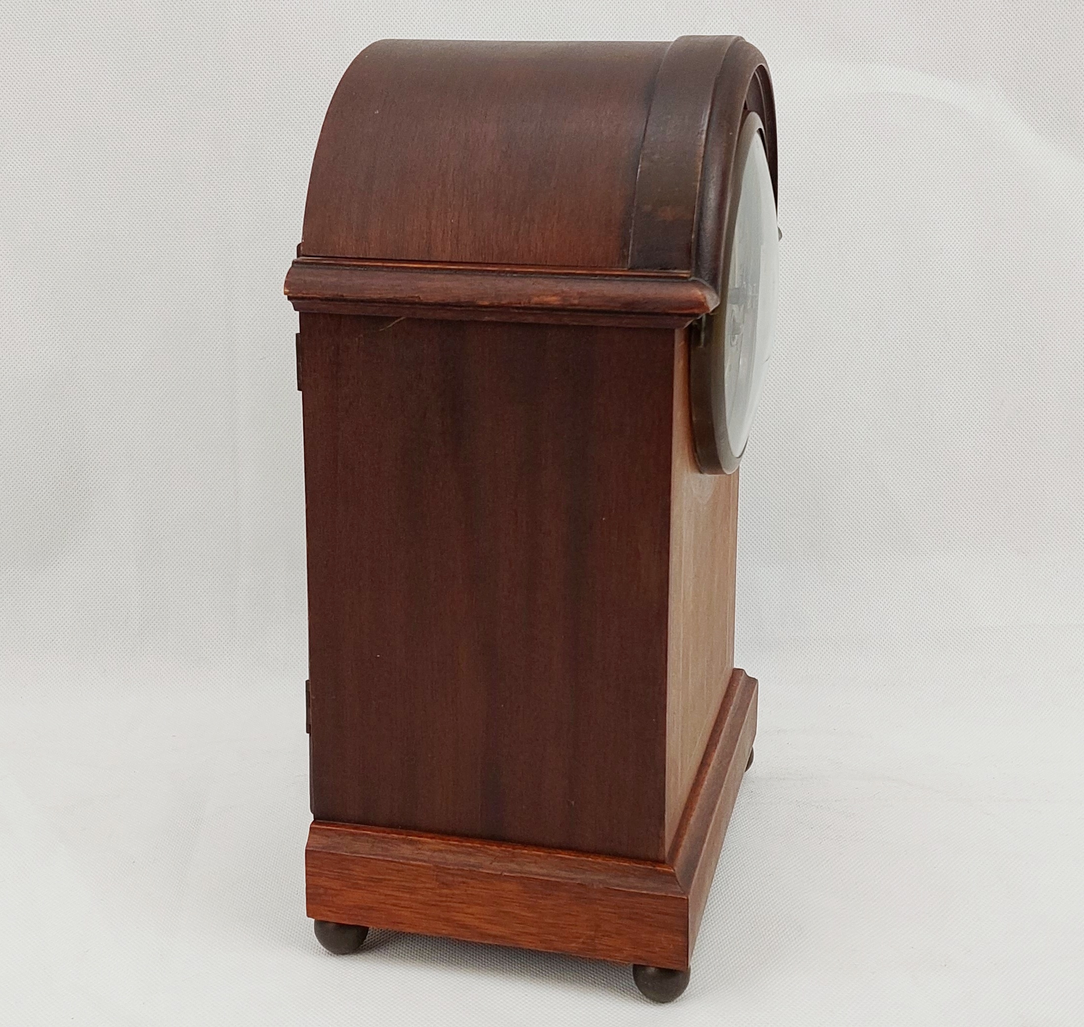 1919 Dated Oak Bracket Clock By Junghans* - Image 6