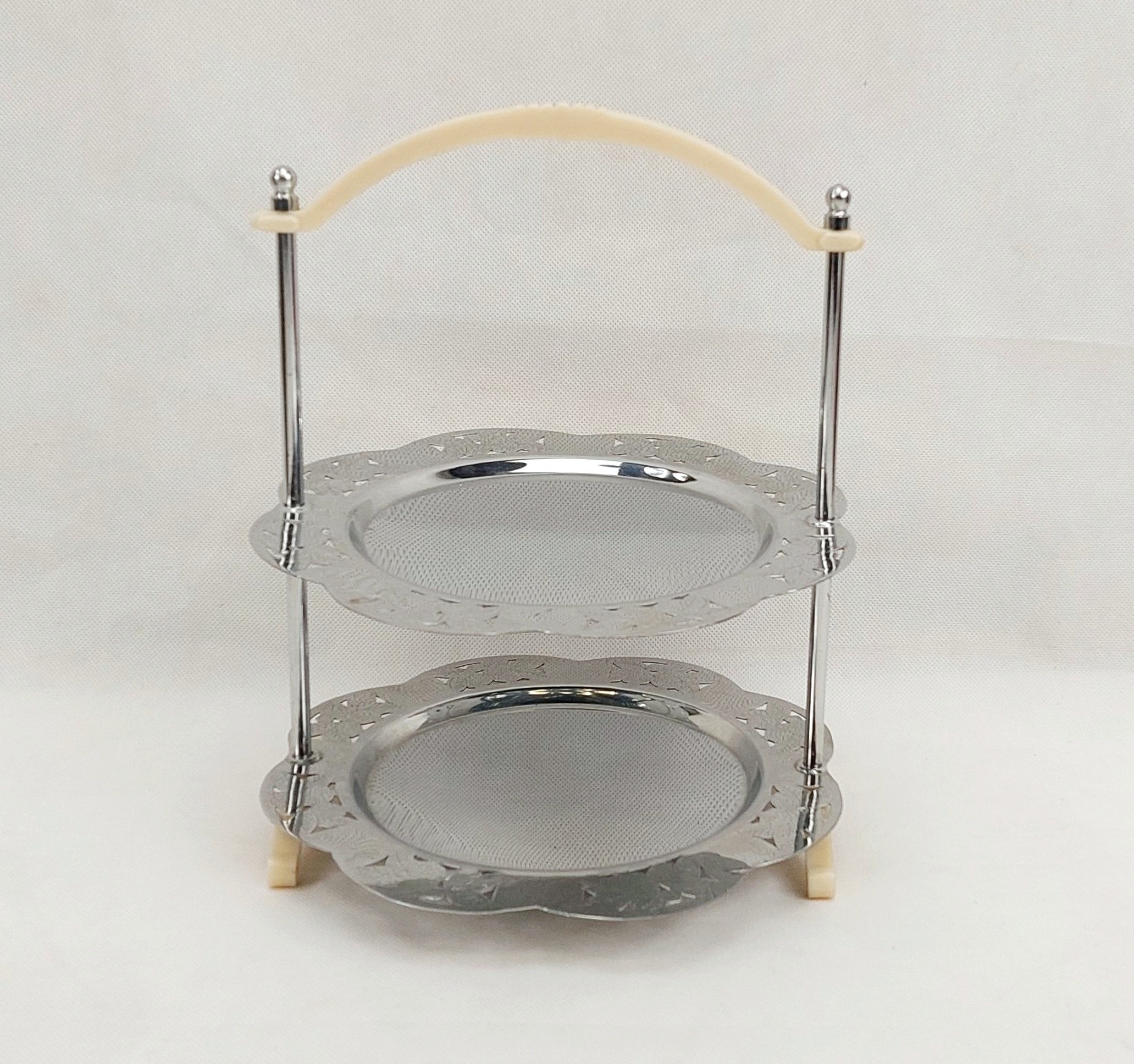 1930s Art Deco Cake 2 Tier Stand