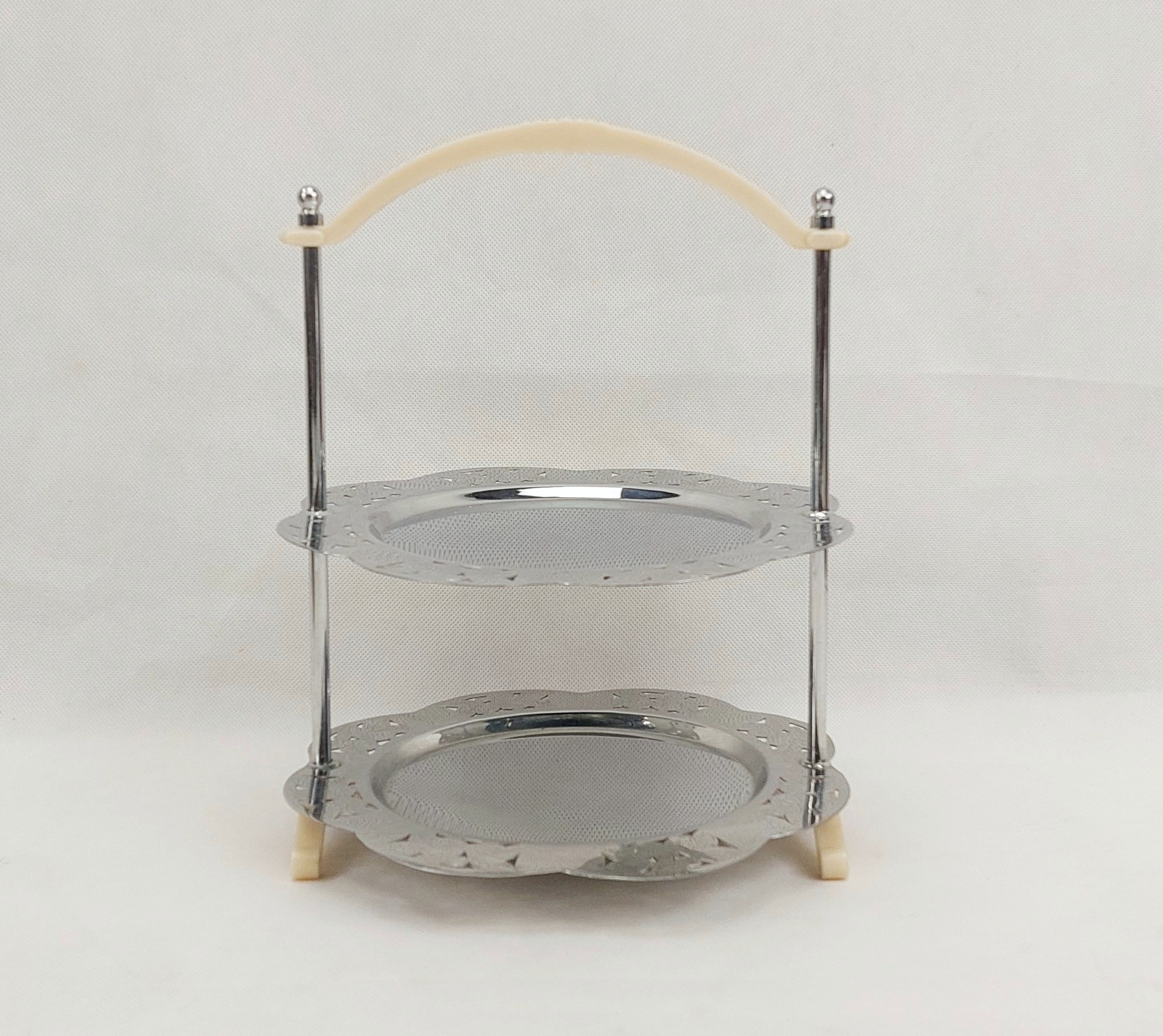 1930s Art Deco Cake 2 Tier Stand - Image 8