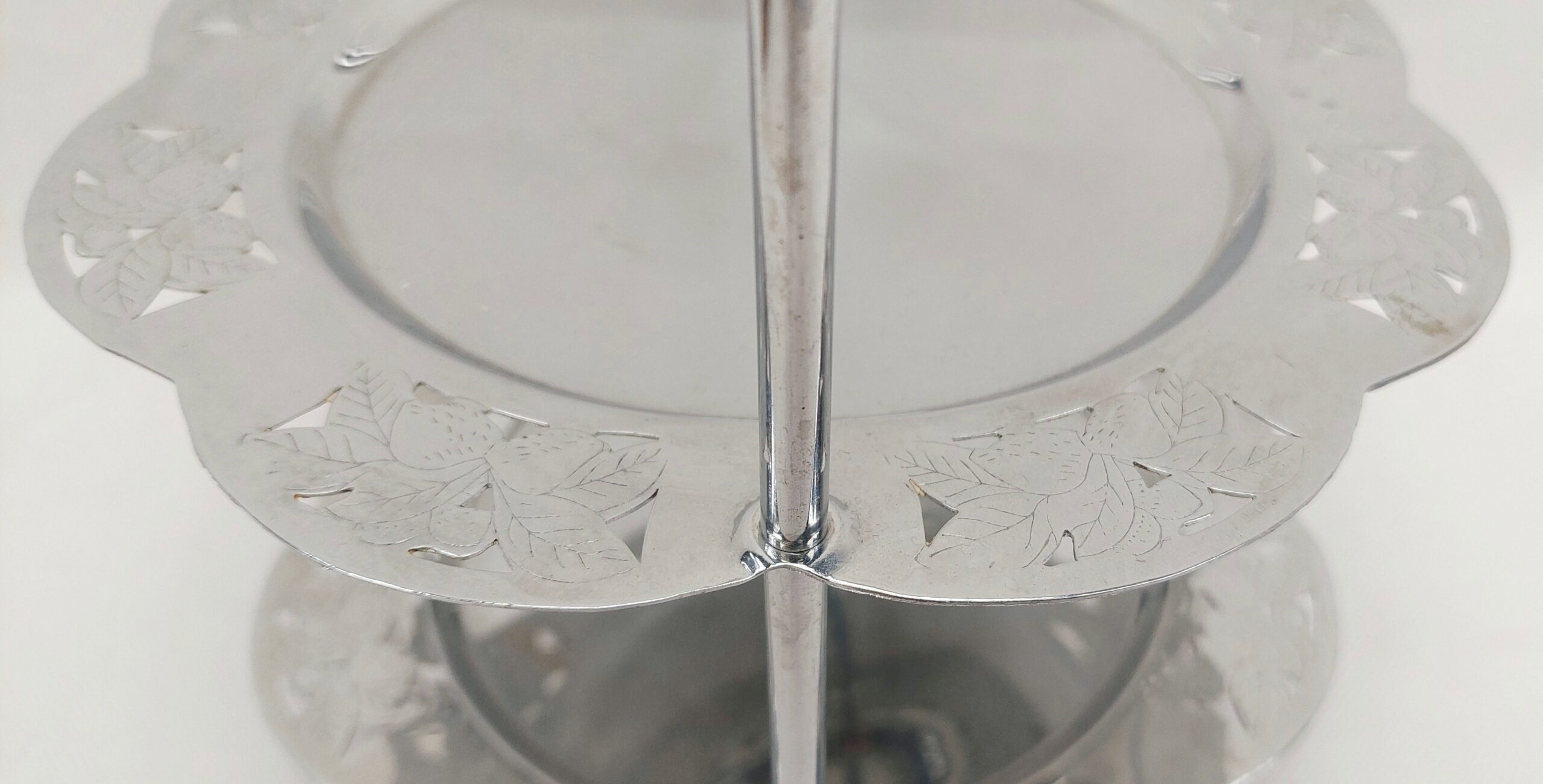 1930s Art Deco Cake 2 Tier Stand - Image 3