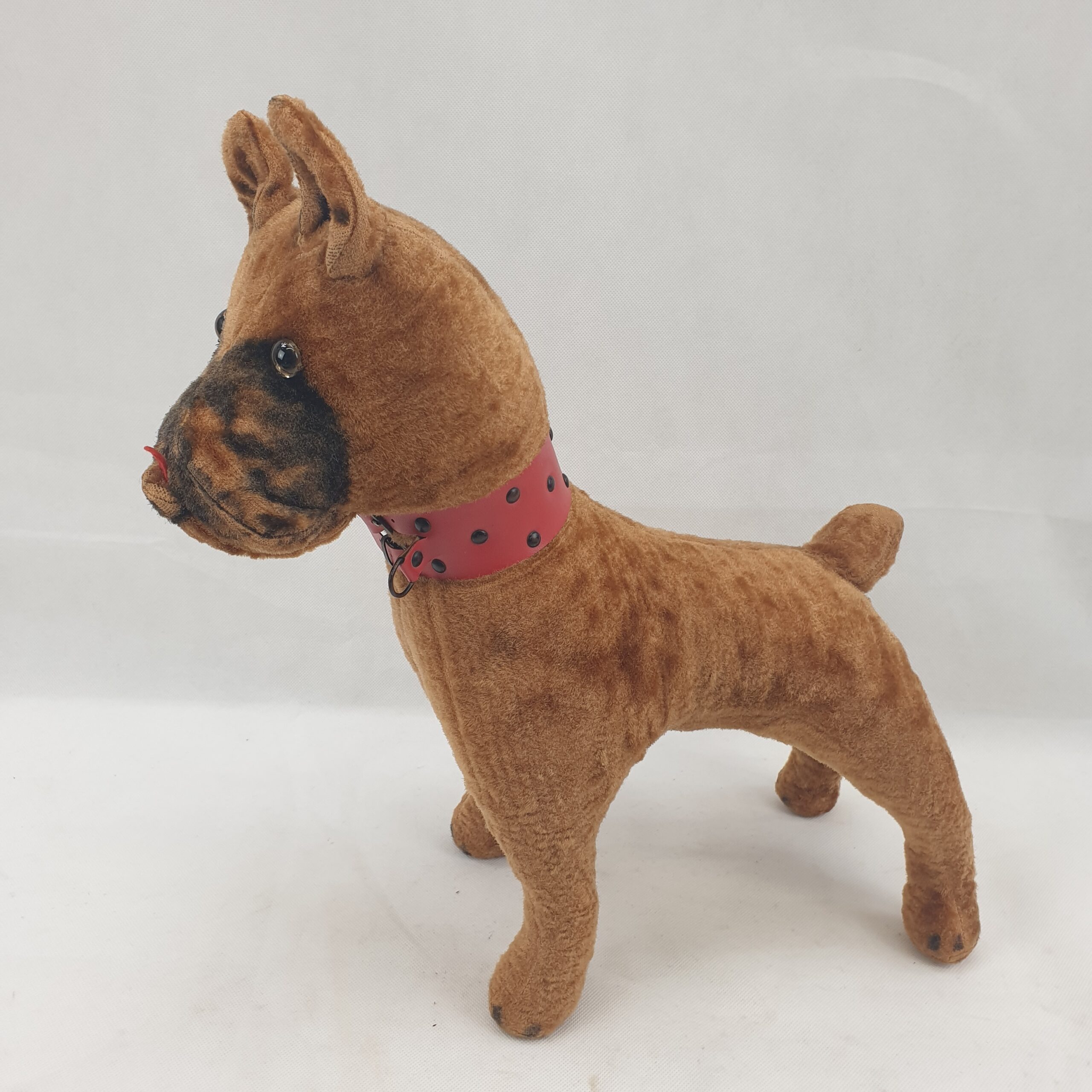 1940s Stuffed Plush Toy Bulldog - Image 3