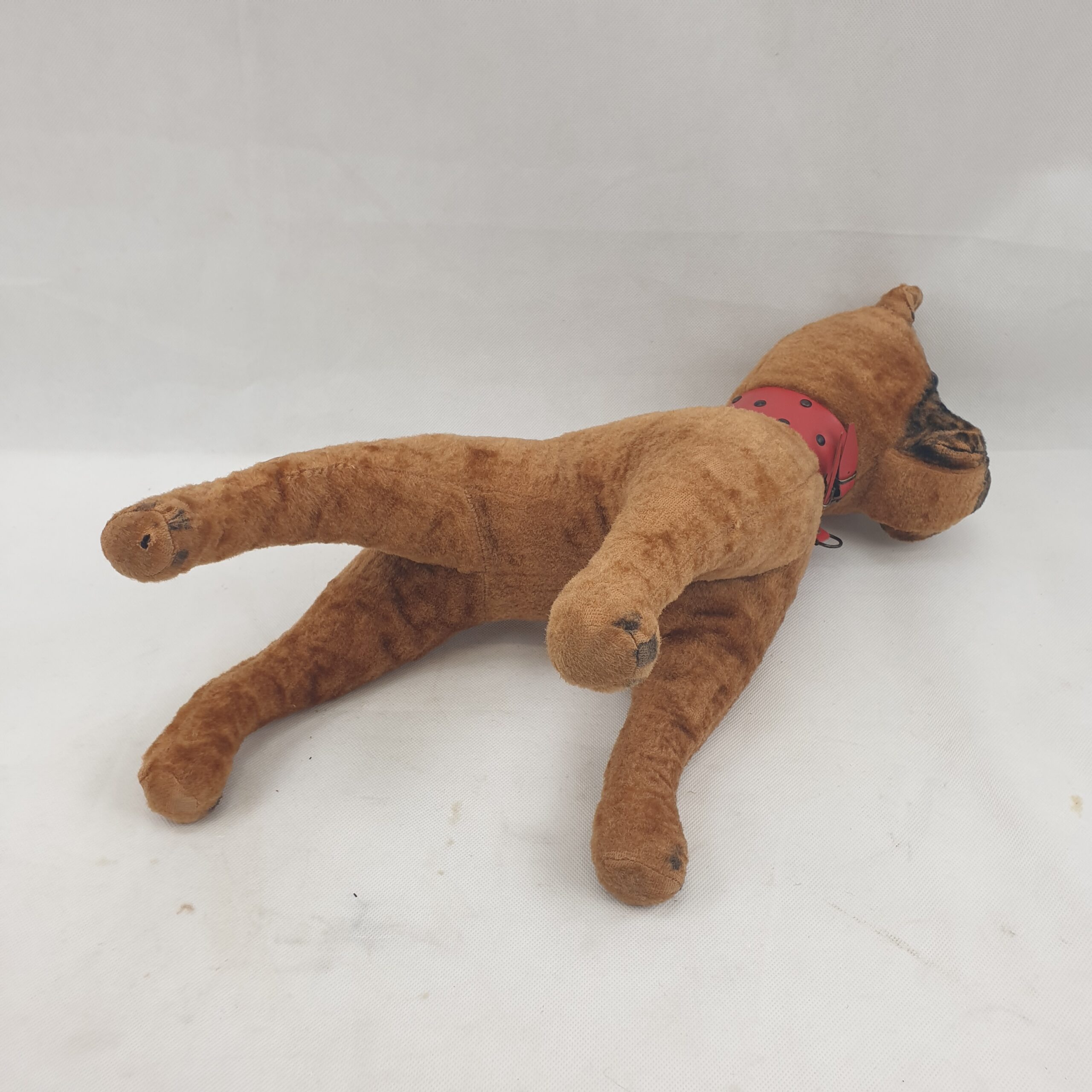 1940s Stuffed Plush Toy Bulldog - Image 6