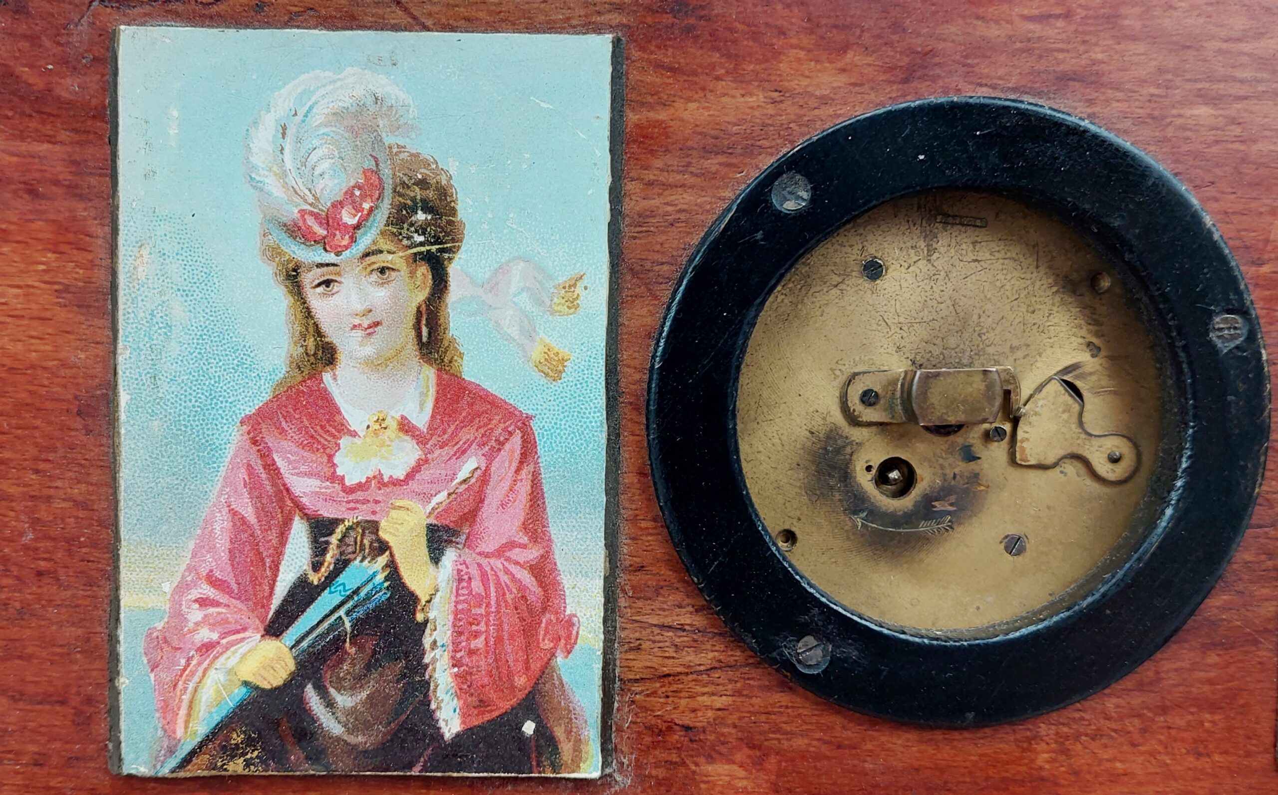 19th Century Four Tune Musical Box With Integral Clock - Image 7