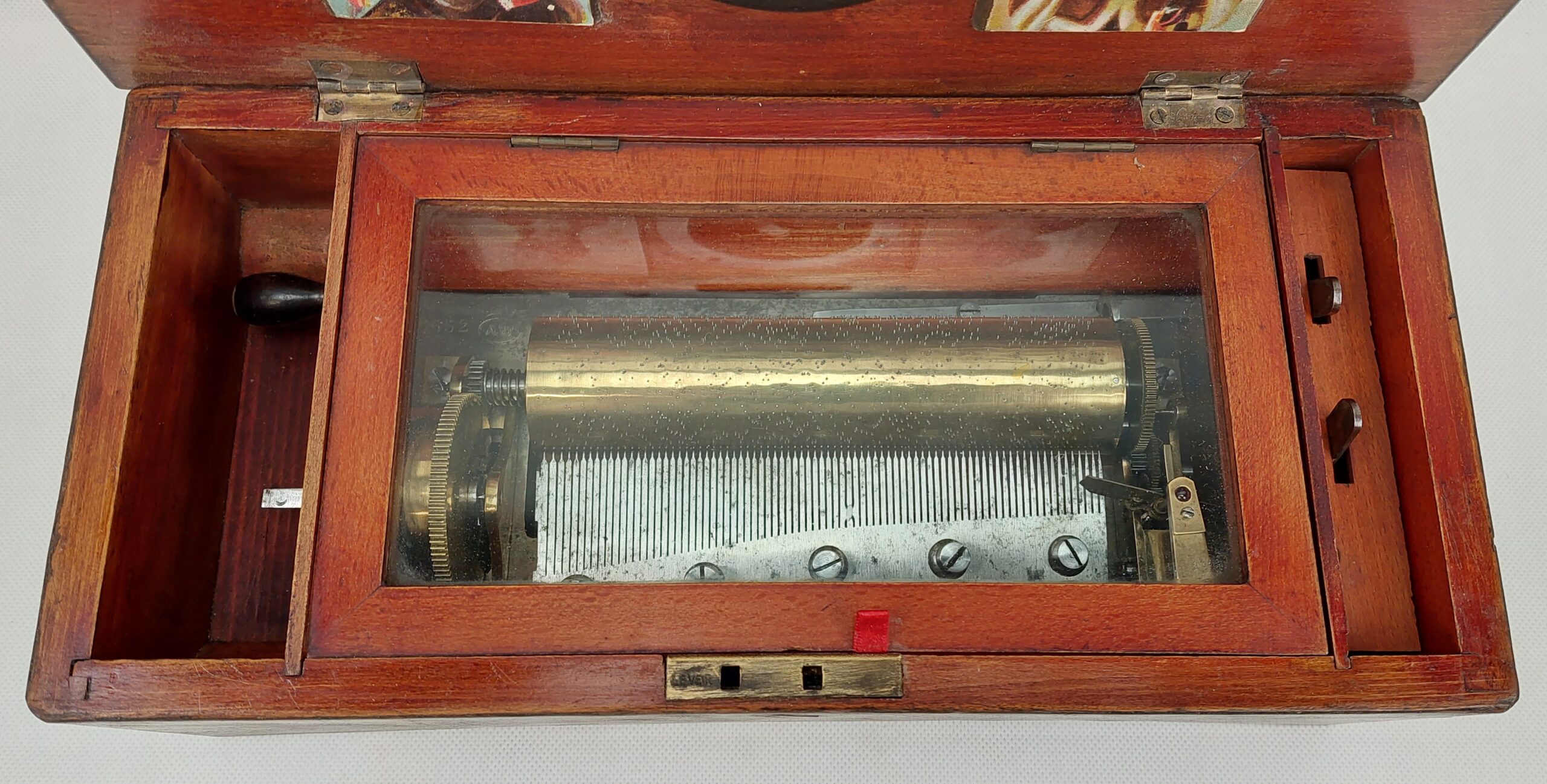19th Century Four Tune Musical Box With Integral Clock - Image 3