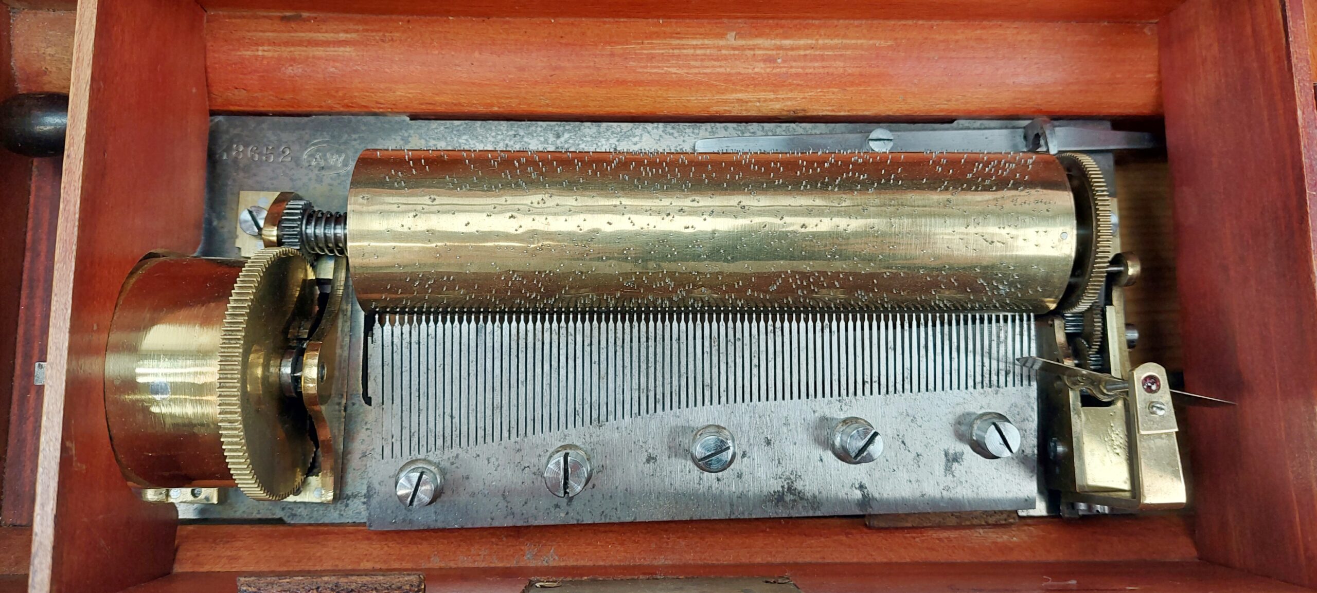19th Century Four Tune Musical Box With Integral Clock - Image 2