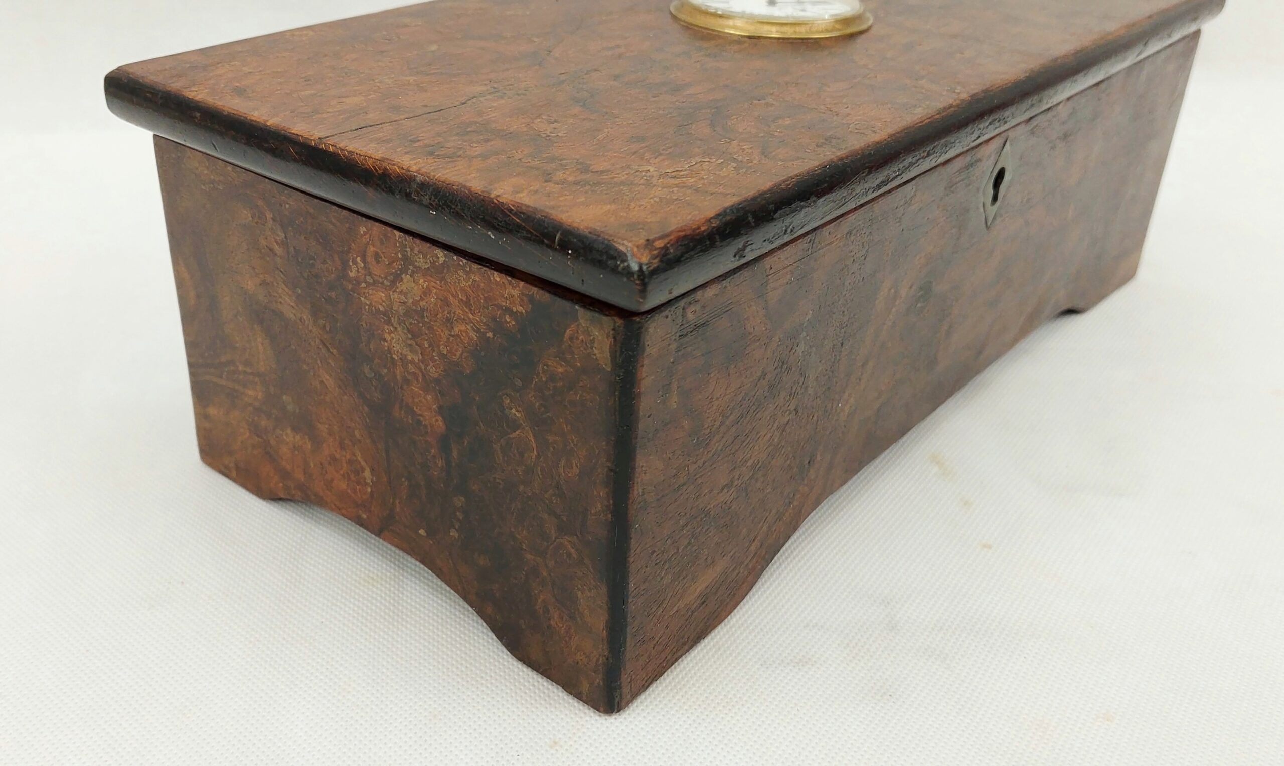 19th Century Four Tune Musical Box With Integral Clock - Image 10