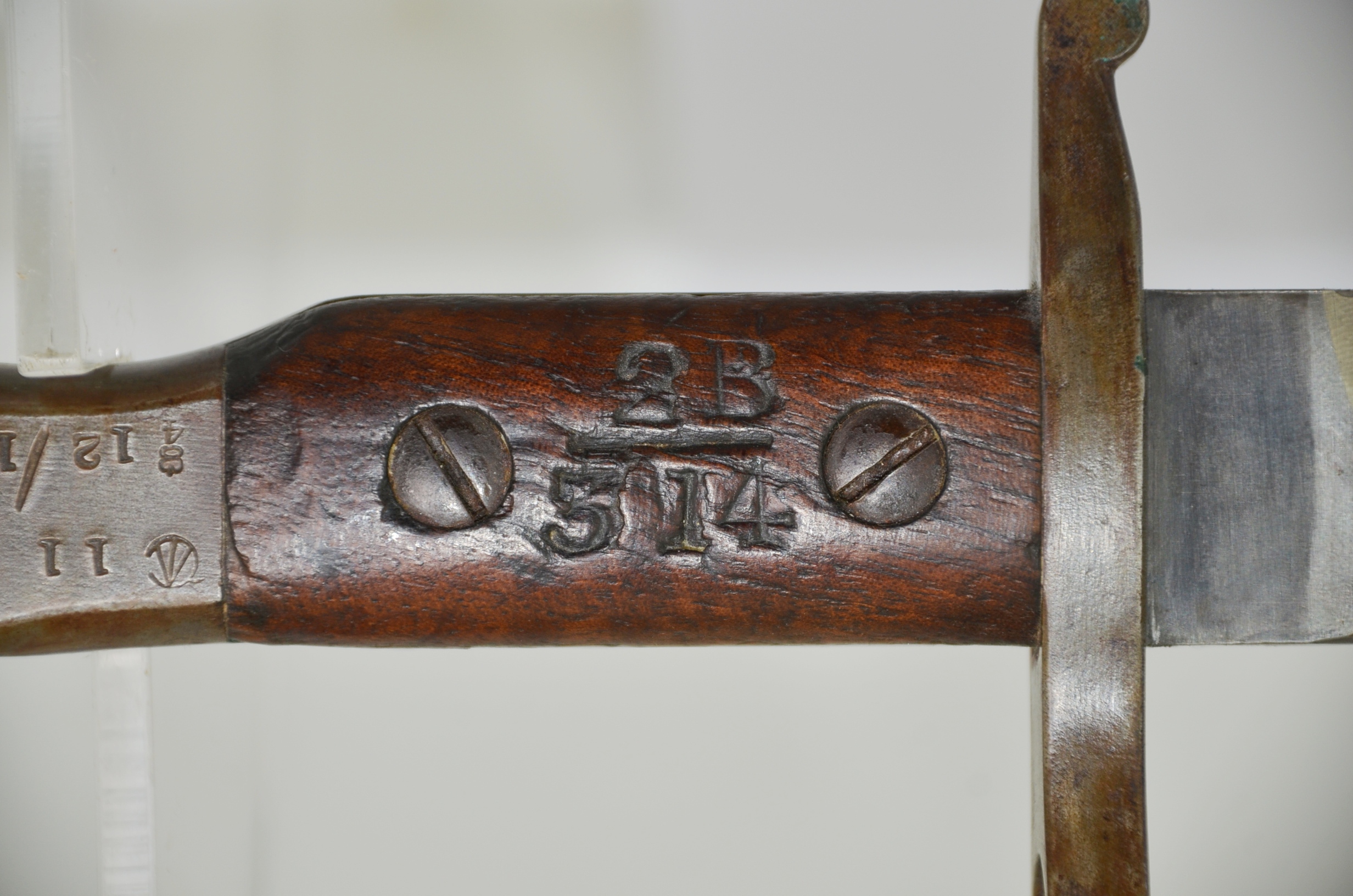 Pre-WW1 Canadian 1st Pattern Unit Marked Ross Bayonet With Original Scabbard And Frog - Image 8