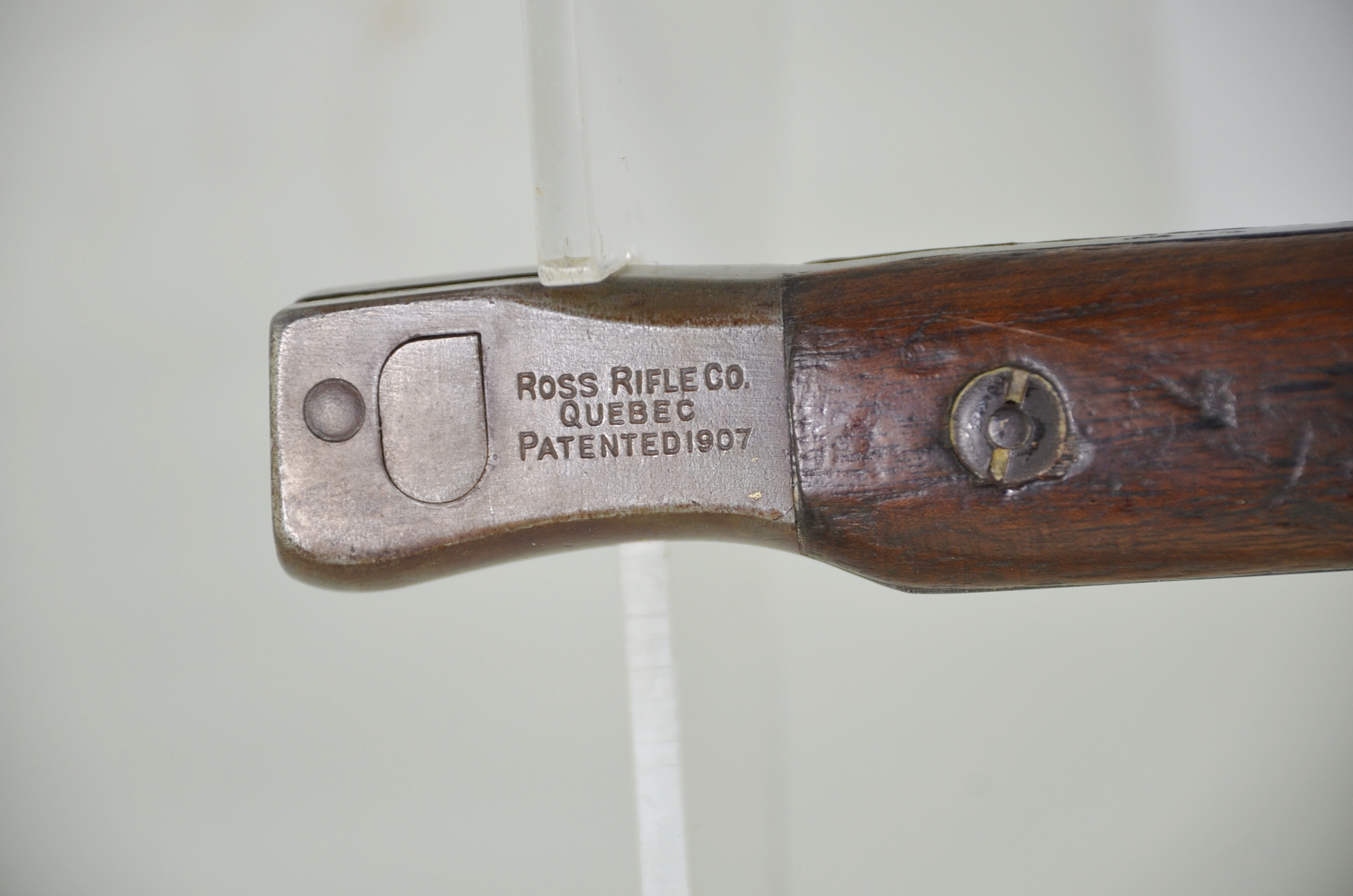 Pre-WW1 Canadian 1st Pattern Unit Marked Ross Bayonet With Original Scabbard And Frog - Image 10