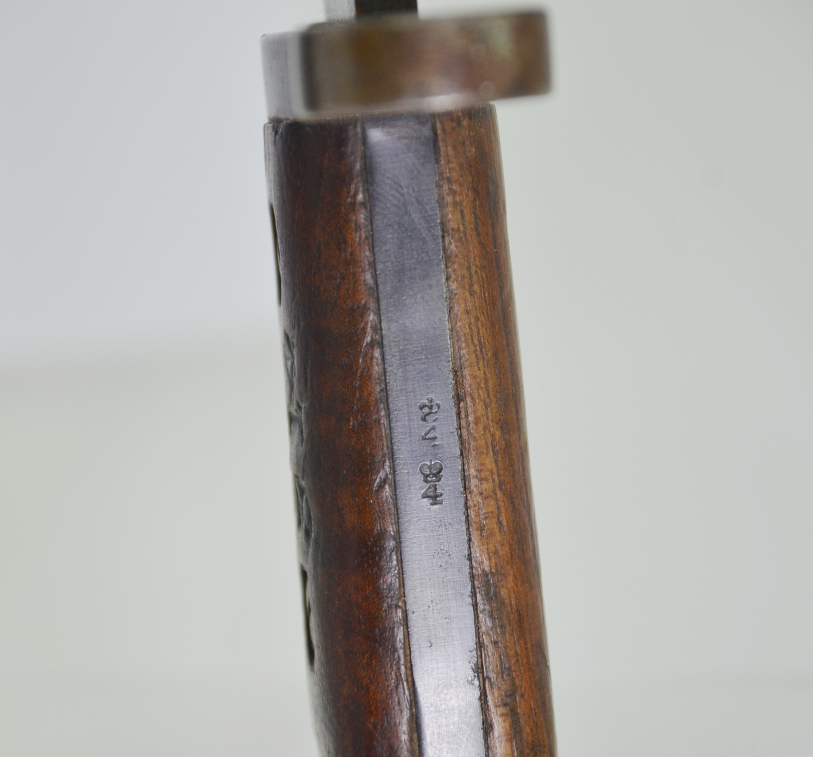 Pre-WW1 Canadian 1st Pattern Unit Marked Ross Bayonet With Original Scabbard And Frog - Image 12