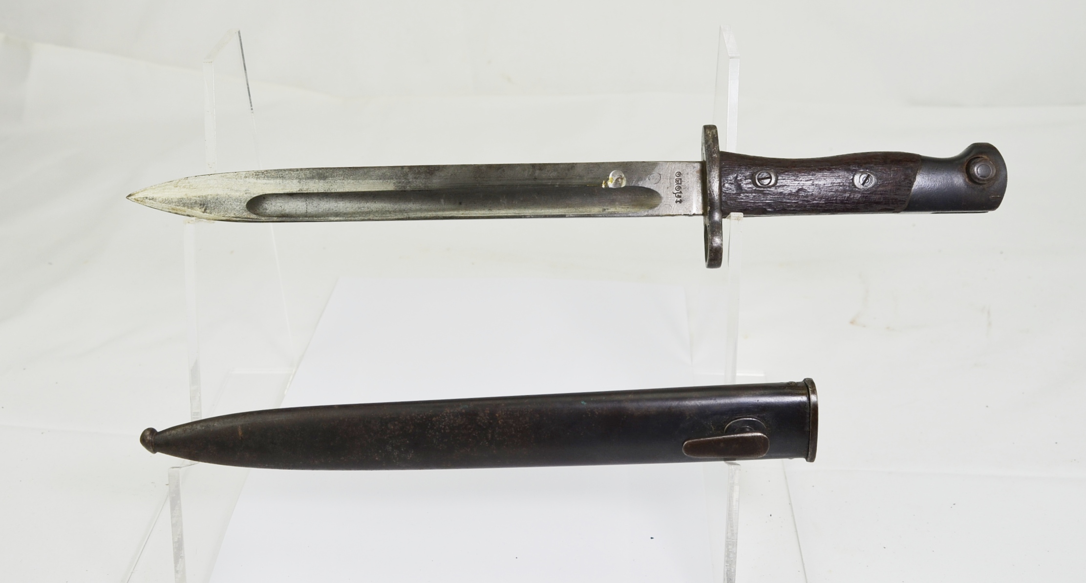 Interesting Yugoslavian Model 1924 Mauser Bayonet and Scabbard - Image 3