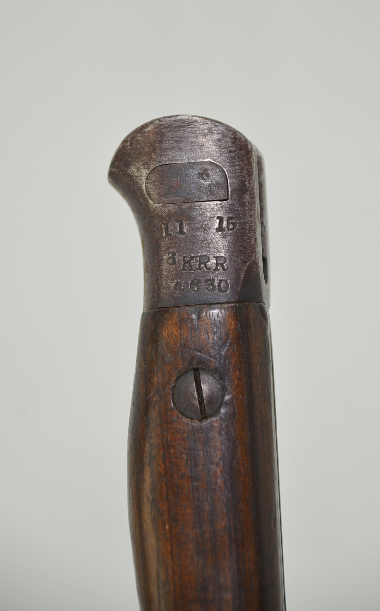 WW1 British Unit Marked Sword Bayonet Pattern 1907, Scabbard And Frog - Image 9