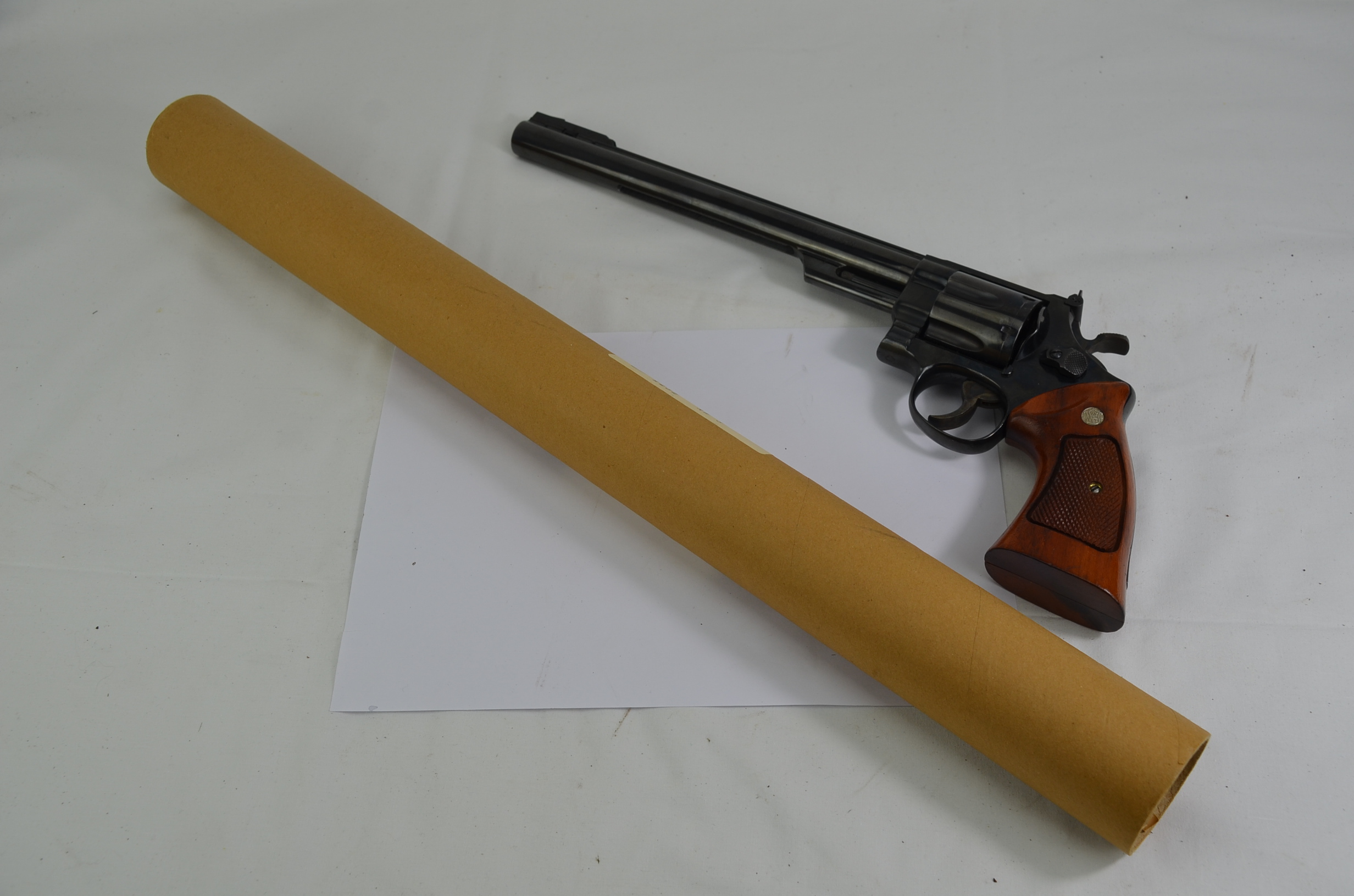 Smith and Wesson Model .44 Magnum with Original Dirty Harry Movie Poster