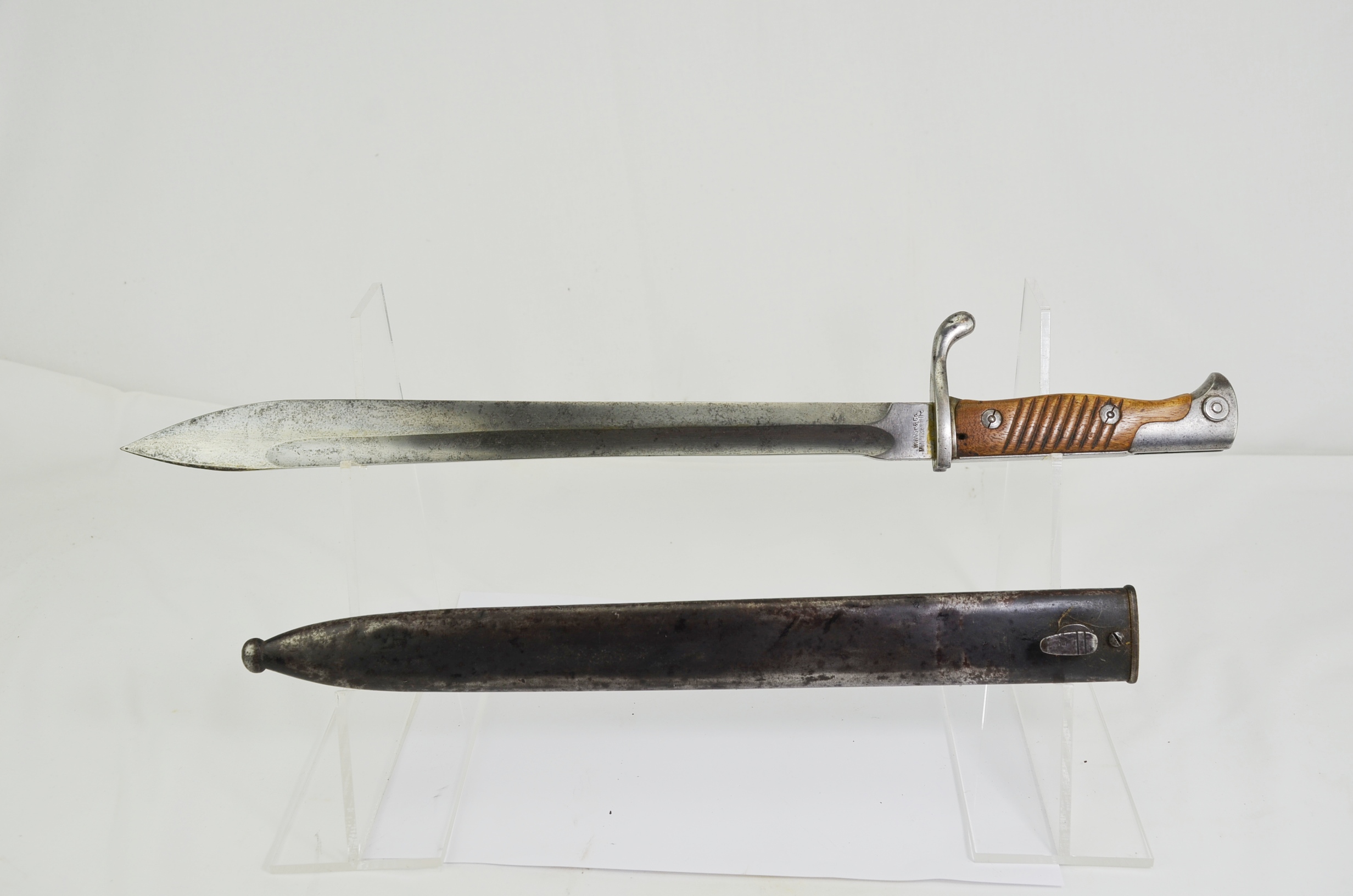 Imperal Germany Sawback Cutaway M1898/05 Butcher Bayonet and Scabbard