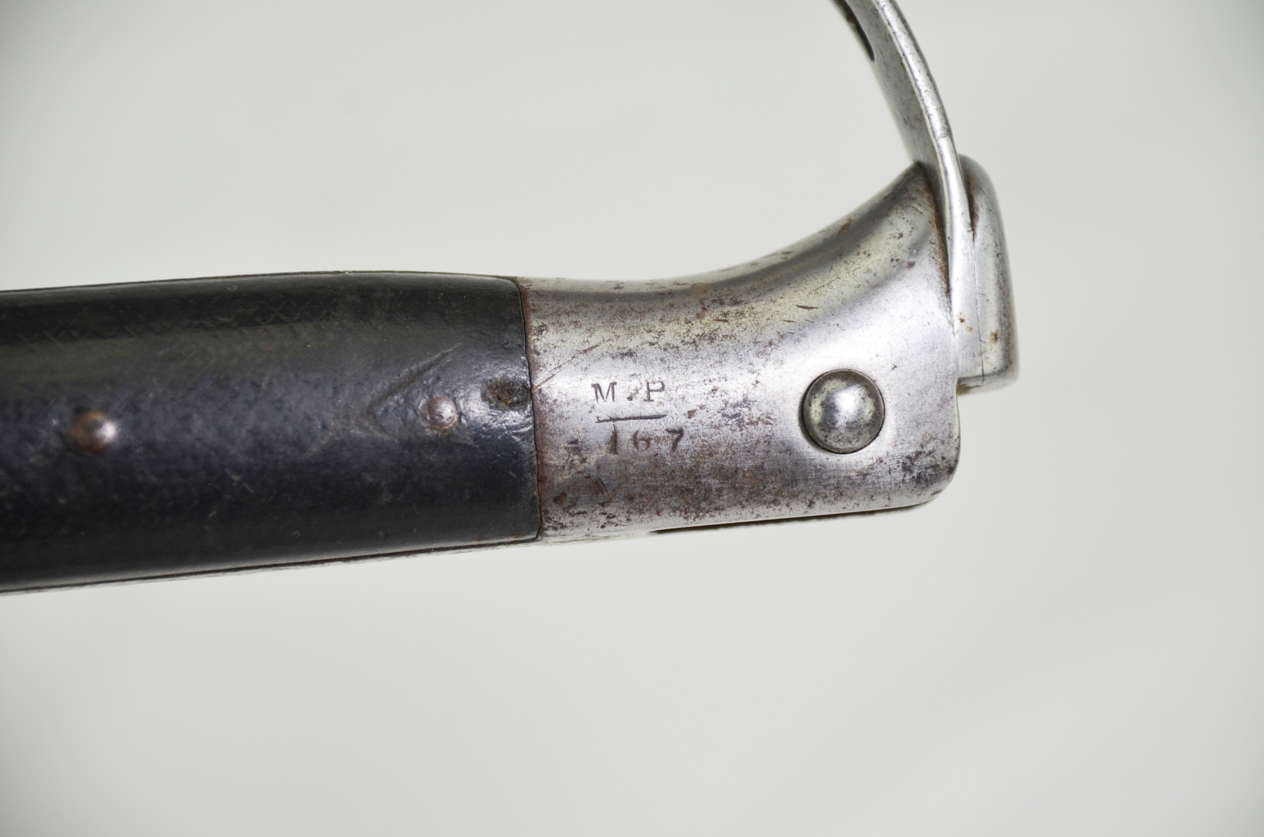 British 1879 Martini Henry Artillery Sawback Sword Bayonet and Scabbard - Image 14