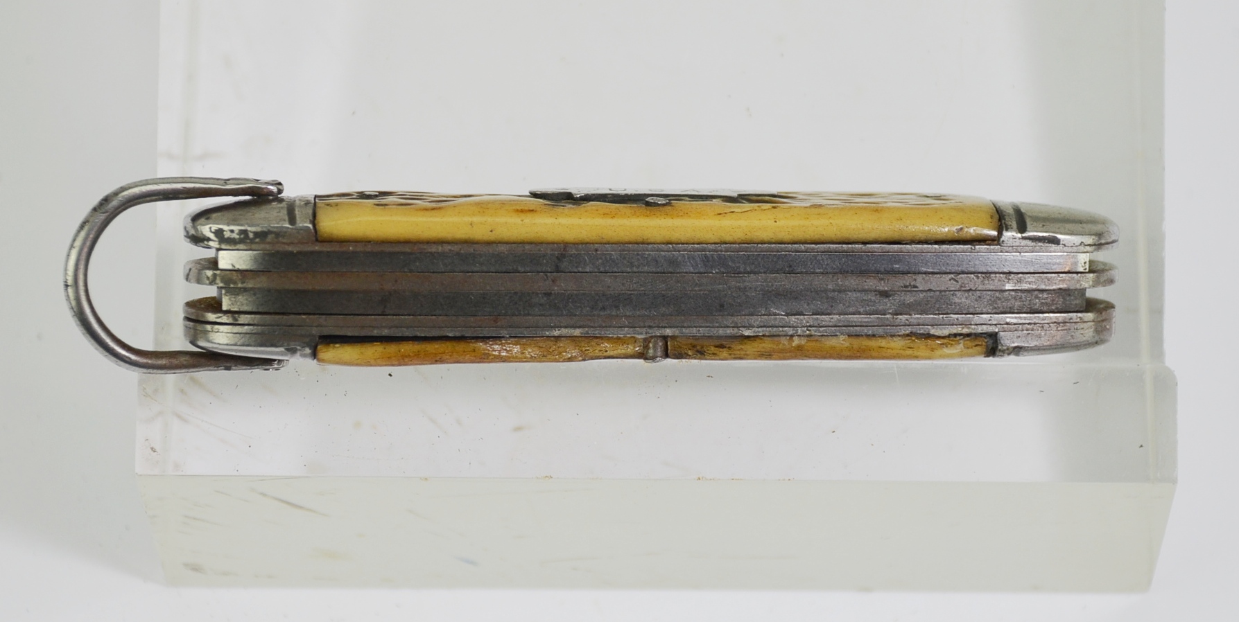 Vintage USA Antler Grip Pocket Knife - Image 5