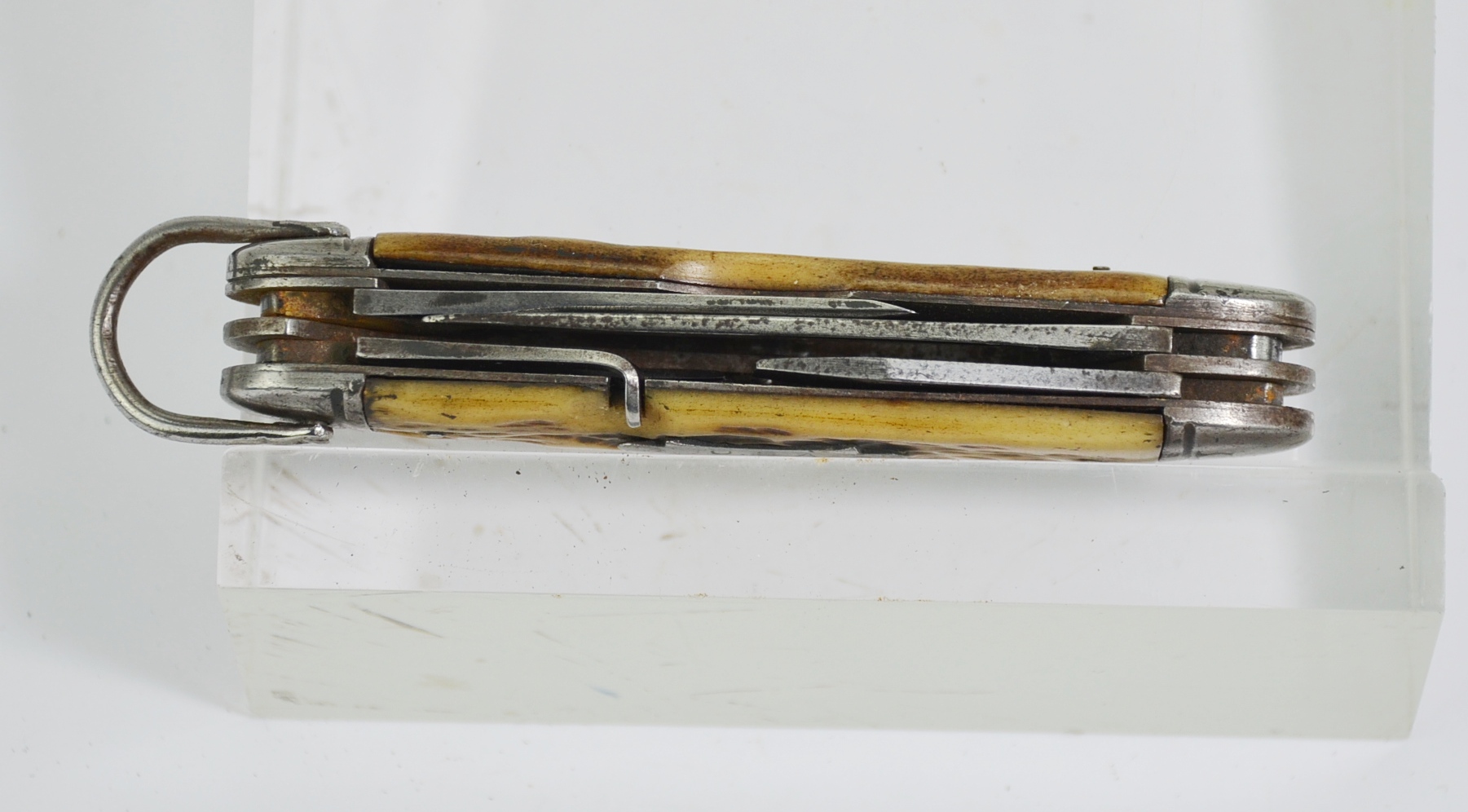 Vintage USA Antler Grip Pocket Knife - Image 6